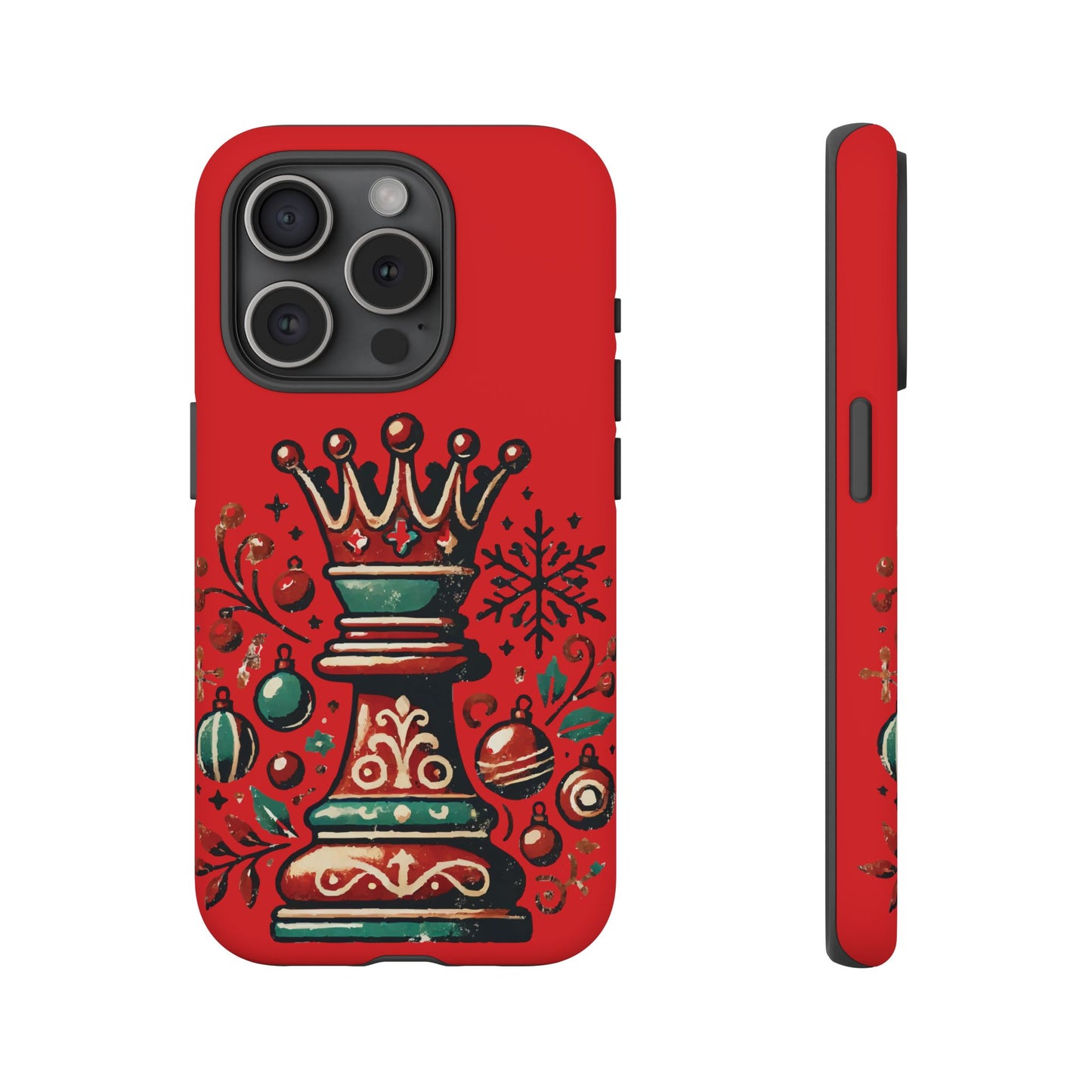 Funda Tough Case Reina Ajedrez Vintage Navideño – Protección y Estilo   Phone Case  24.00 iPhone-15-Pro-Matte