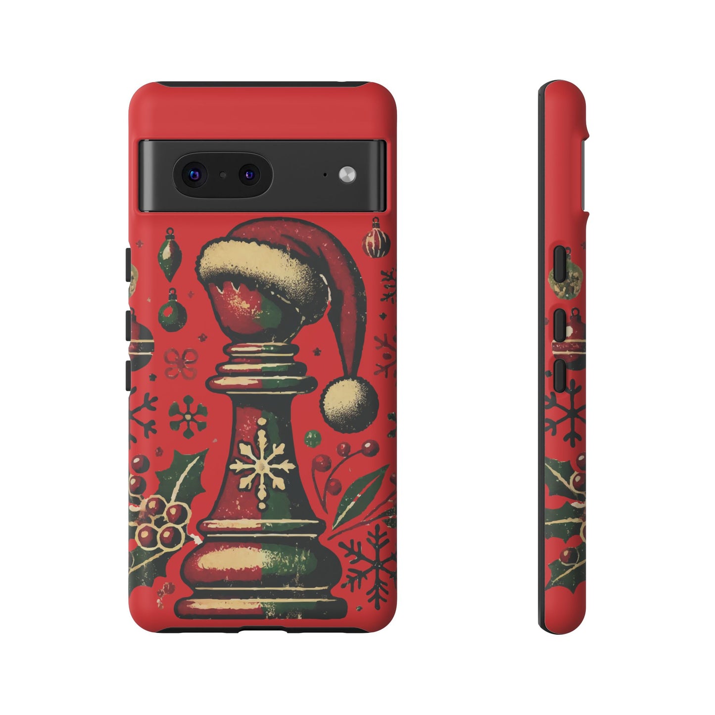 Fundas Tough para Móvil - Alfil Vintage Navideño, Doble Protección   Phone Case  24.00 Google-Pixel-7-Matte