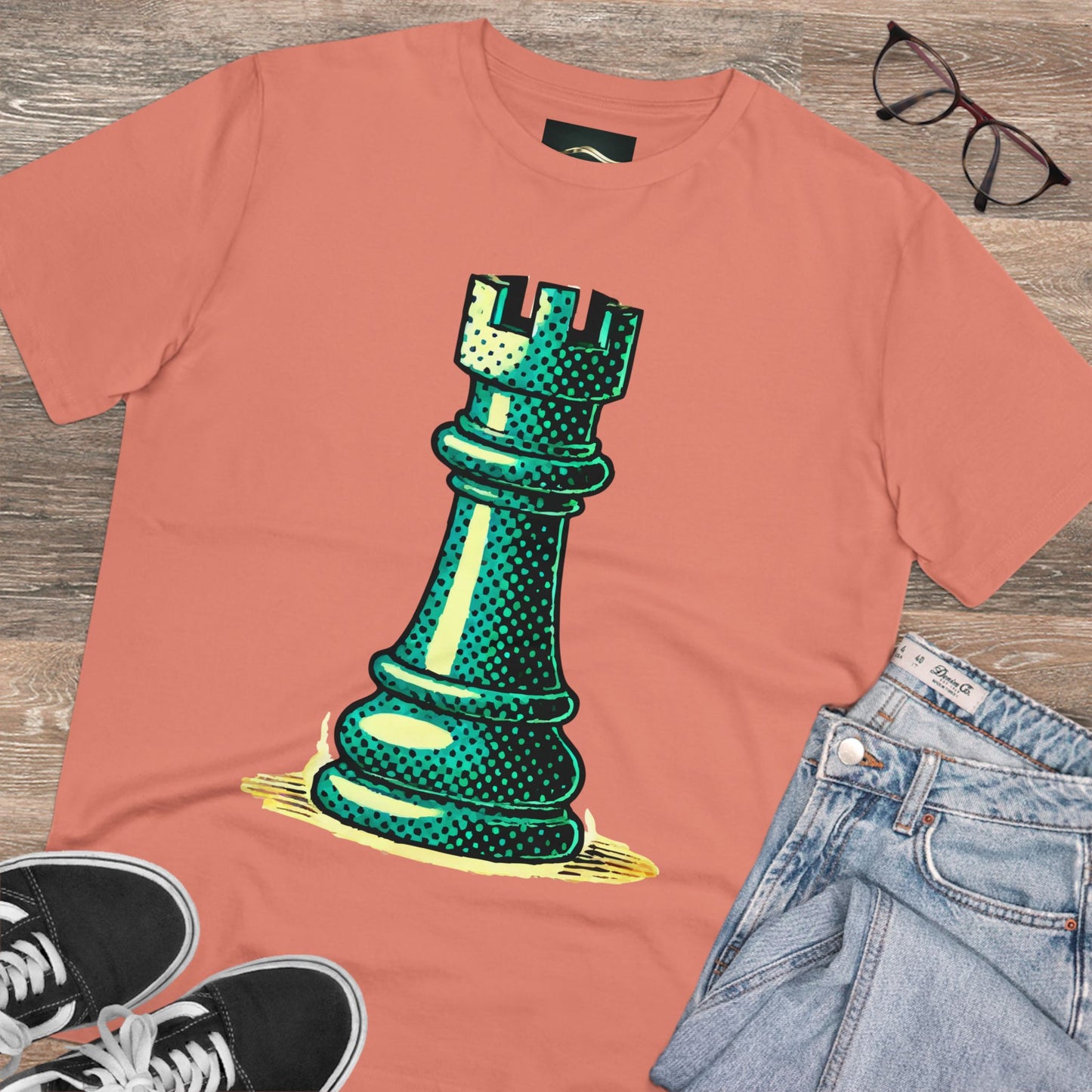 Chess Tower Organic cotton T-shirt   T-Shirt