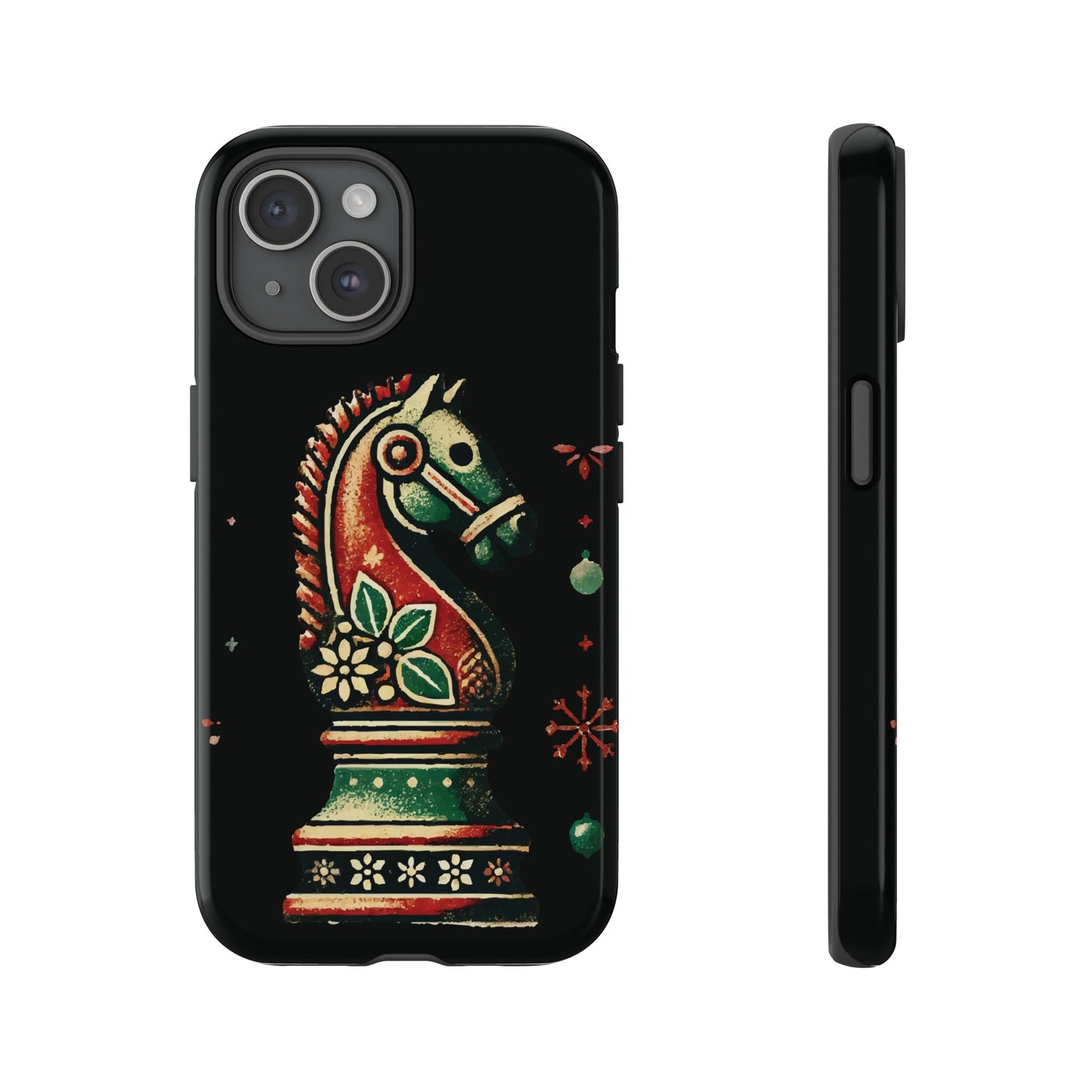 Funda Tough Case Vintage Caballo de Ajedrez – Estilo Navideño   Phone Case  24.00 iPhone-15-Glossy