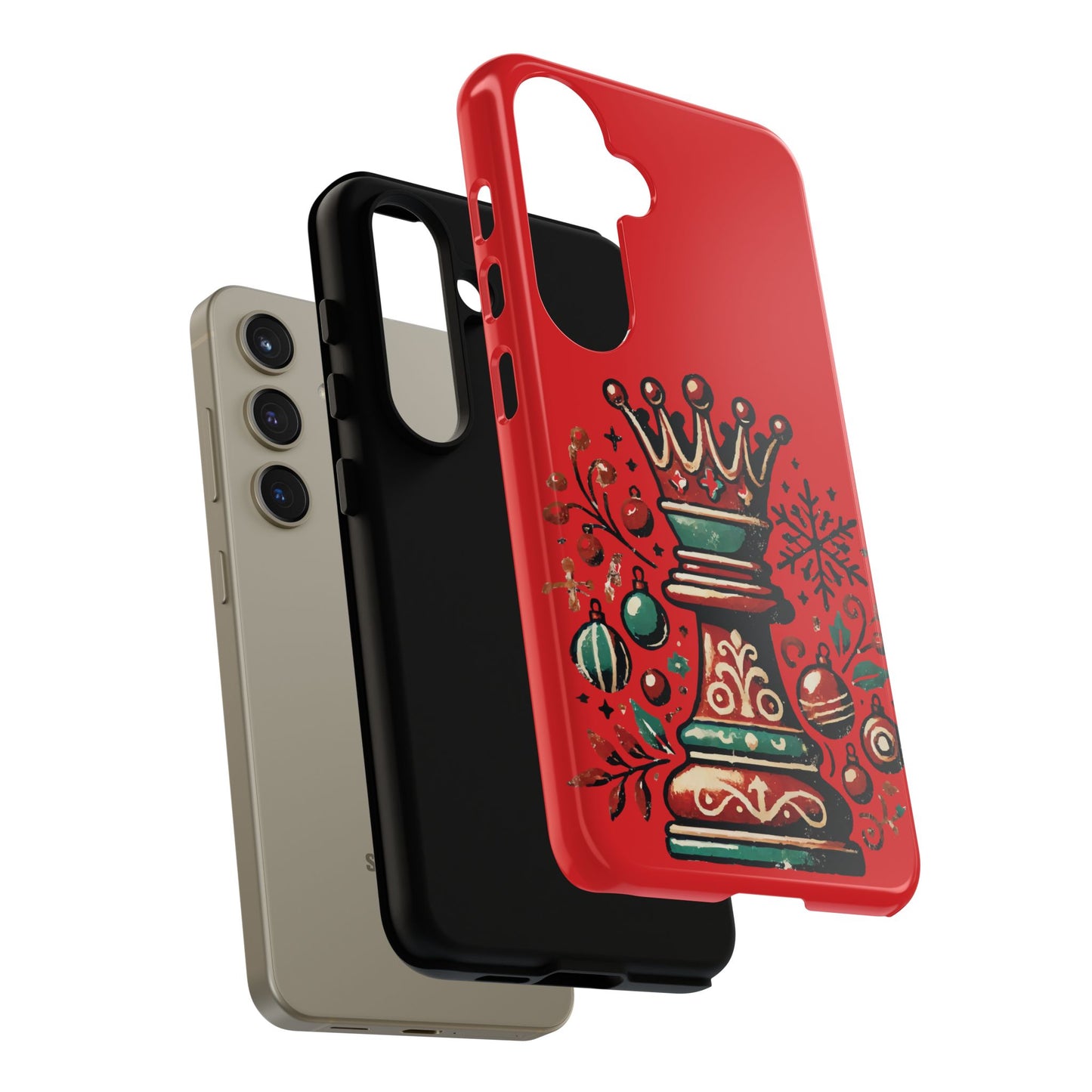 Funda Tough Case Reina Ajedrez Vintage Navideño – Protección y Estilo   Phone Case