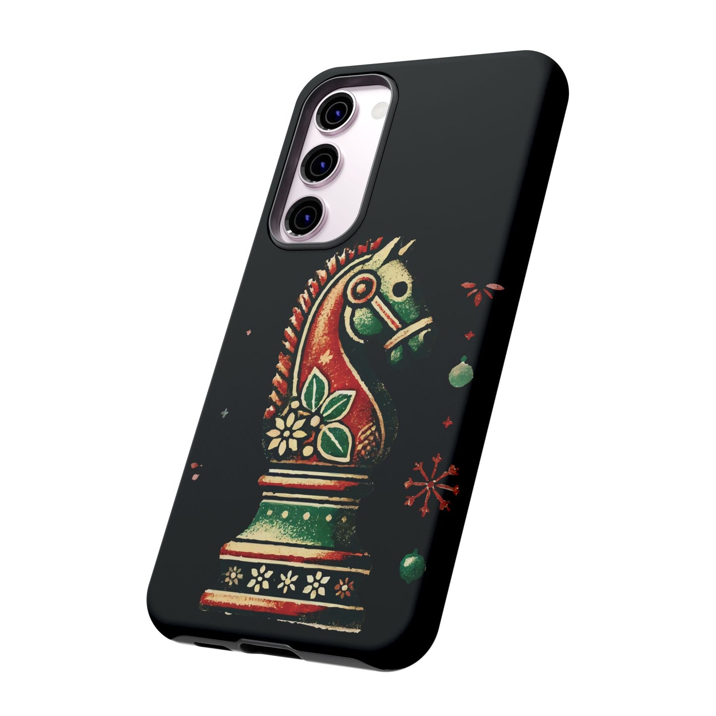 Funda Tough Case Vintage Caballo de Ajedrez – Estilo Navideño   Phone Case