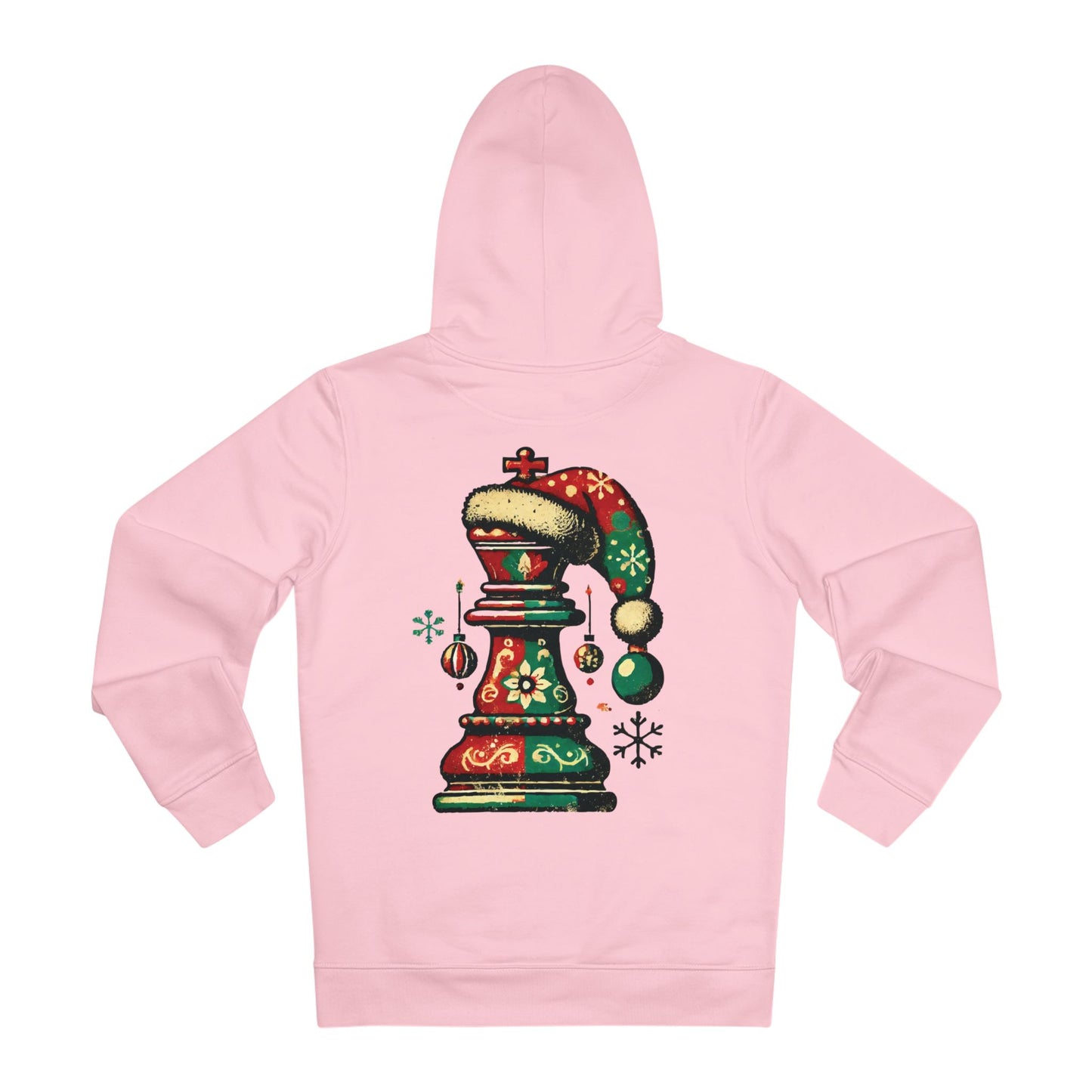 Sudadera Unisex Cruiser con Capucha - Rey de Ajedrez Vintage Navideño   Hoodie  72.00 Cotton-Pink-3XL