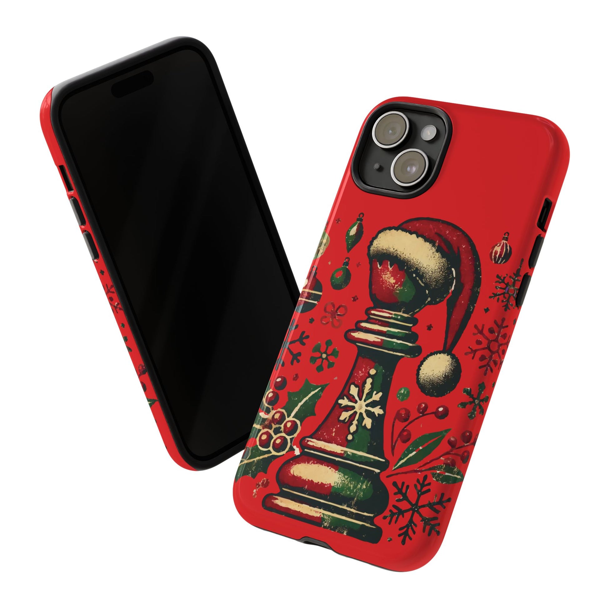 Fundas Tough para Móvil - Alfil Vintage Navideño, Doble Protección   Phone Case