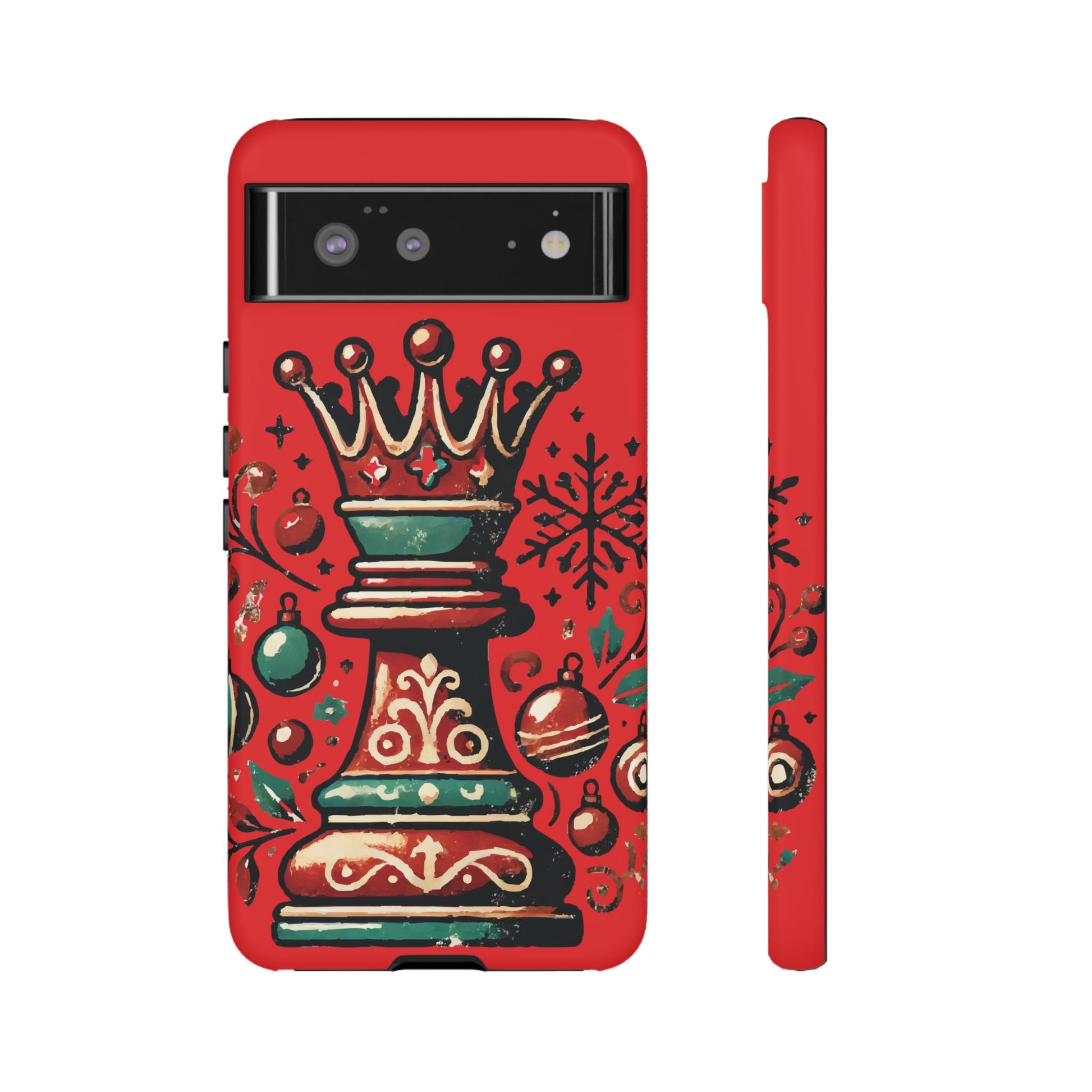 Funda Tough Case Reina Ajedrez Vintage Navideño – Protección y Estilo   Phone Case