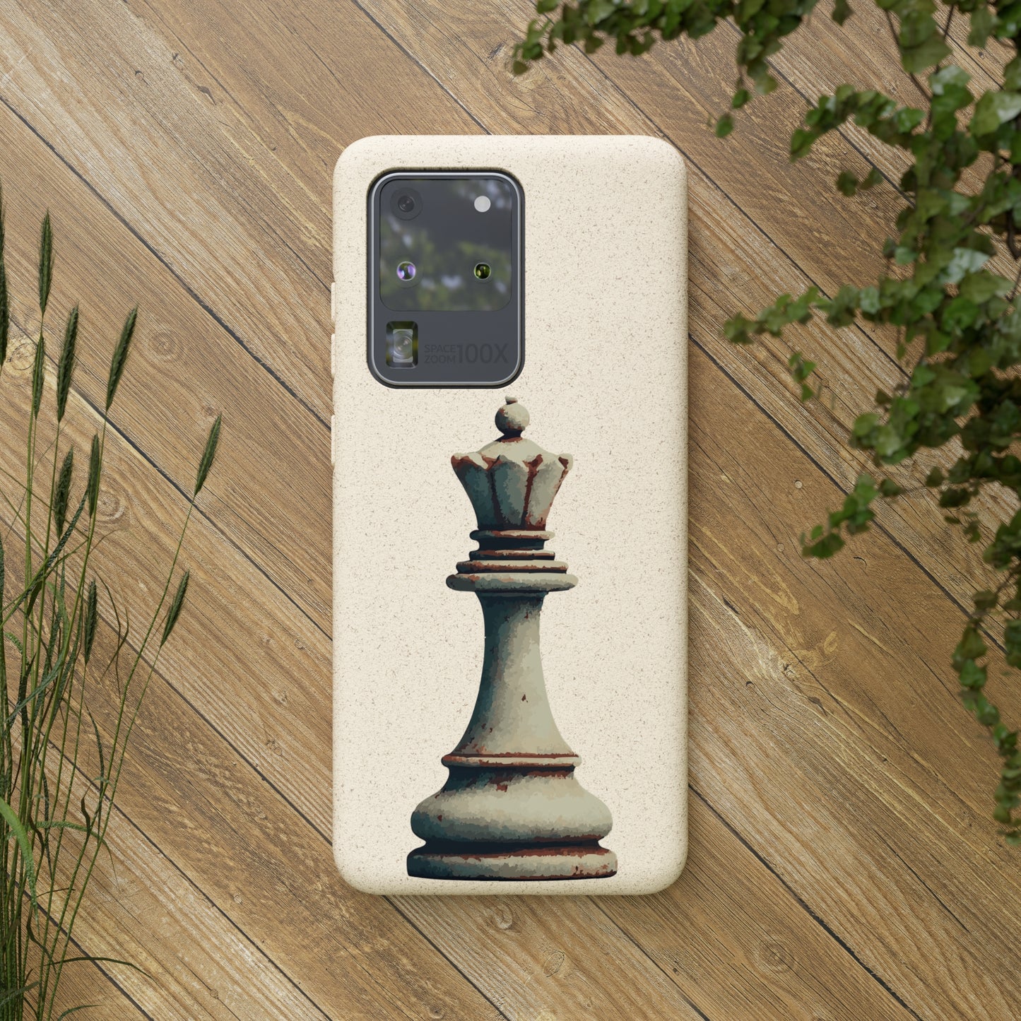 “Funda Biodegradable Reina de Ajedrez – Estilo Retro y Sostenible”   Phone Case