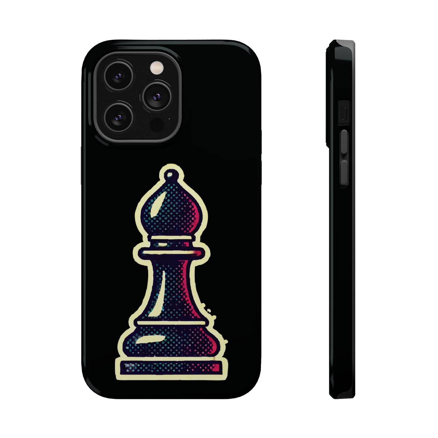 “Funda Magnética Alfil de Ajedrez – Protección Doble Capa y Pop Art”   Phone Case  27.00 iPhone-14-Pro-Max-Glossy