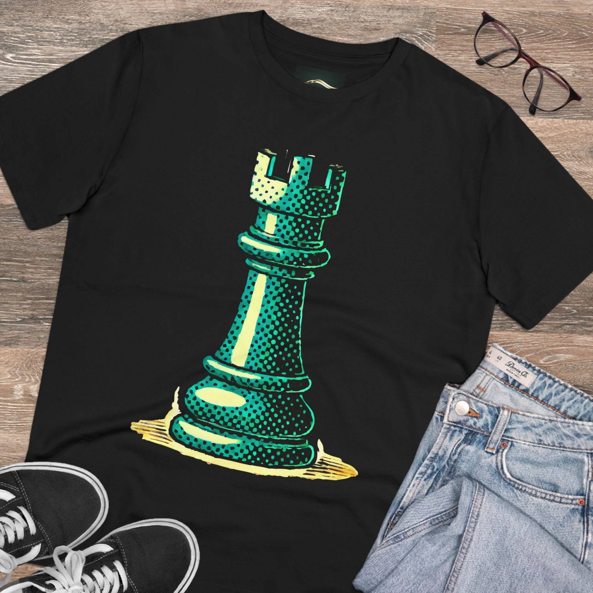 Chess Tower Organic cotton T-shirt   T-Shirt