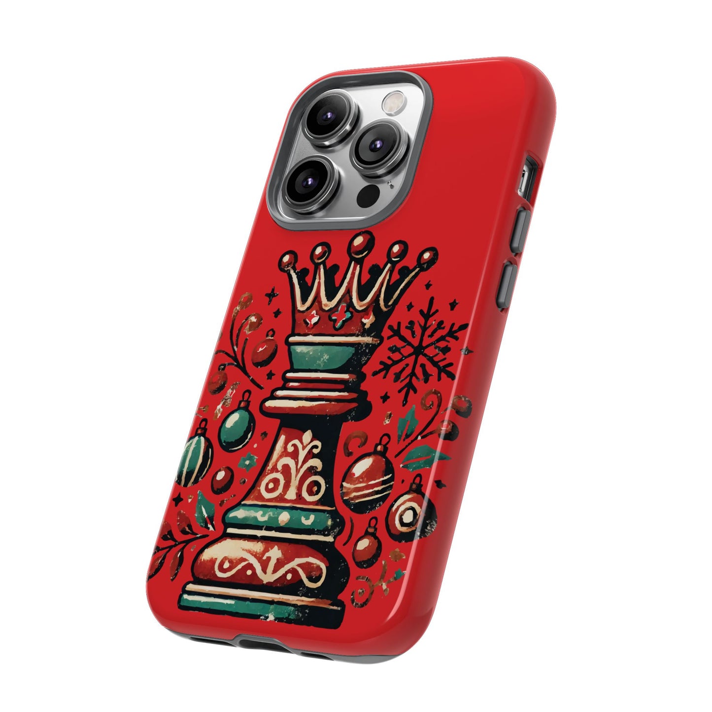 Funda Tough Case Reina Ajedrez Vintage Navideño – Protección y Estilo   Phone Case