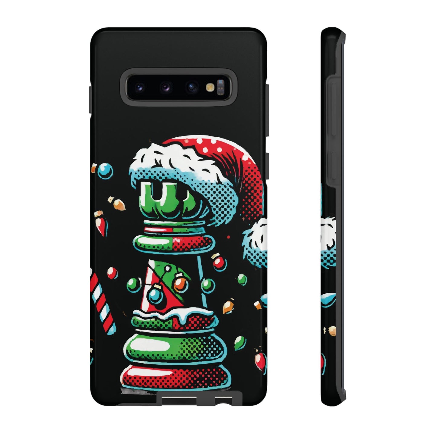 Funda Protectora Torre de Ajedrez Pop Art Navideña - Para iPhone, Samsung y Pixel   Phone Case  24.00 Samsung-Galaxy-S10-Plus-Glossy