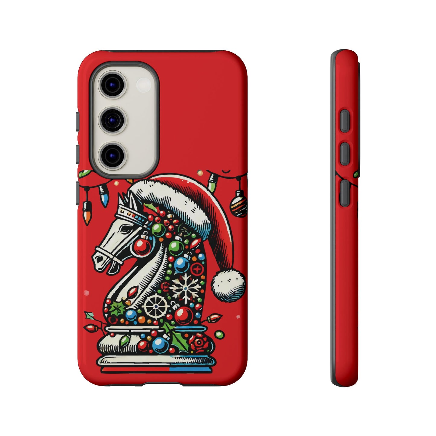 Funda Tough Navidad - Caballo Ajedrez Pop Art para iPhone, Samsung y Pixel   Phone Case  24.00 Samsung-Galaxy-S23-Glossy