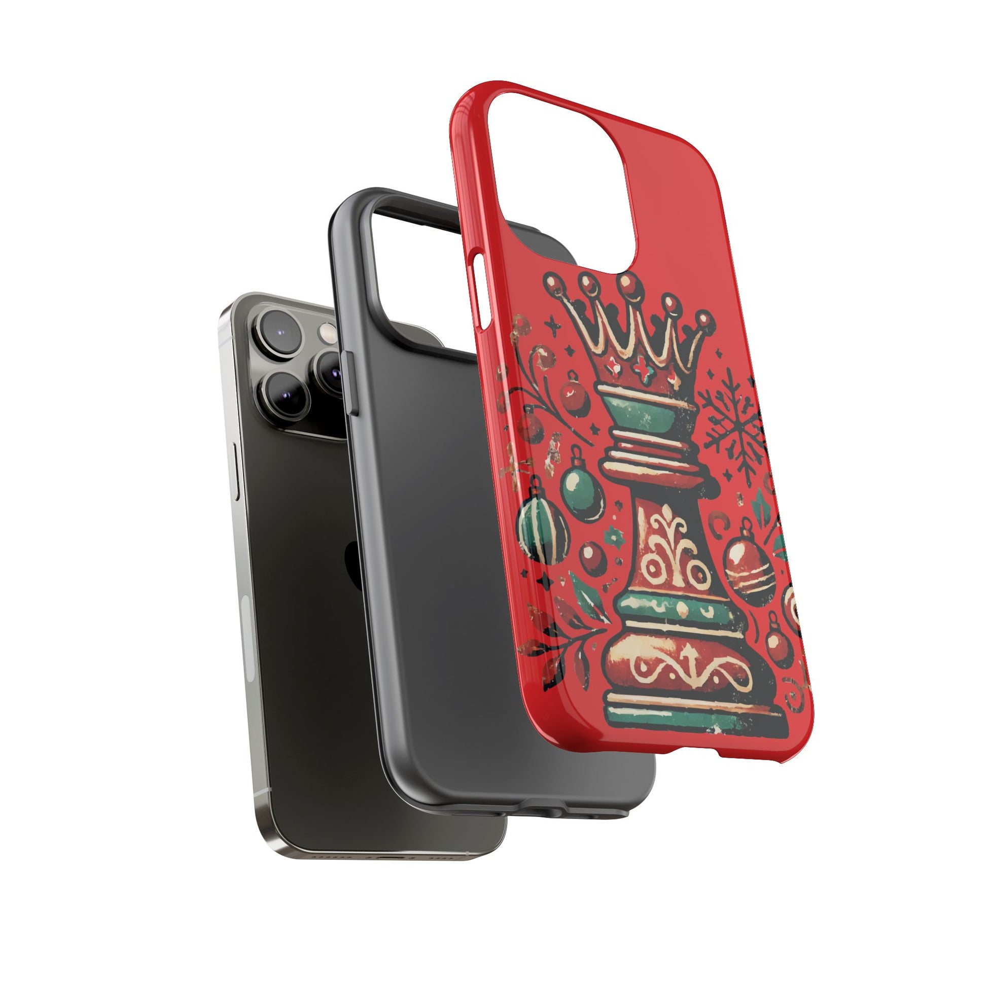 Funda Tough Case Reina Ajedrez Vintage Navideño – Protección y Estilo   Phone Case