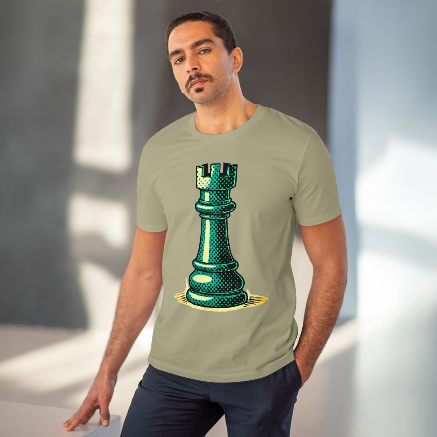 Chess Tower Organic cotton T-shirt   T-Shirt