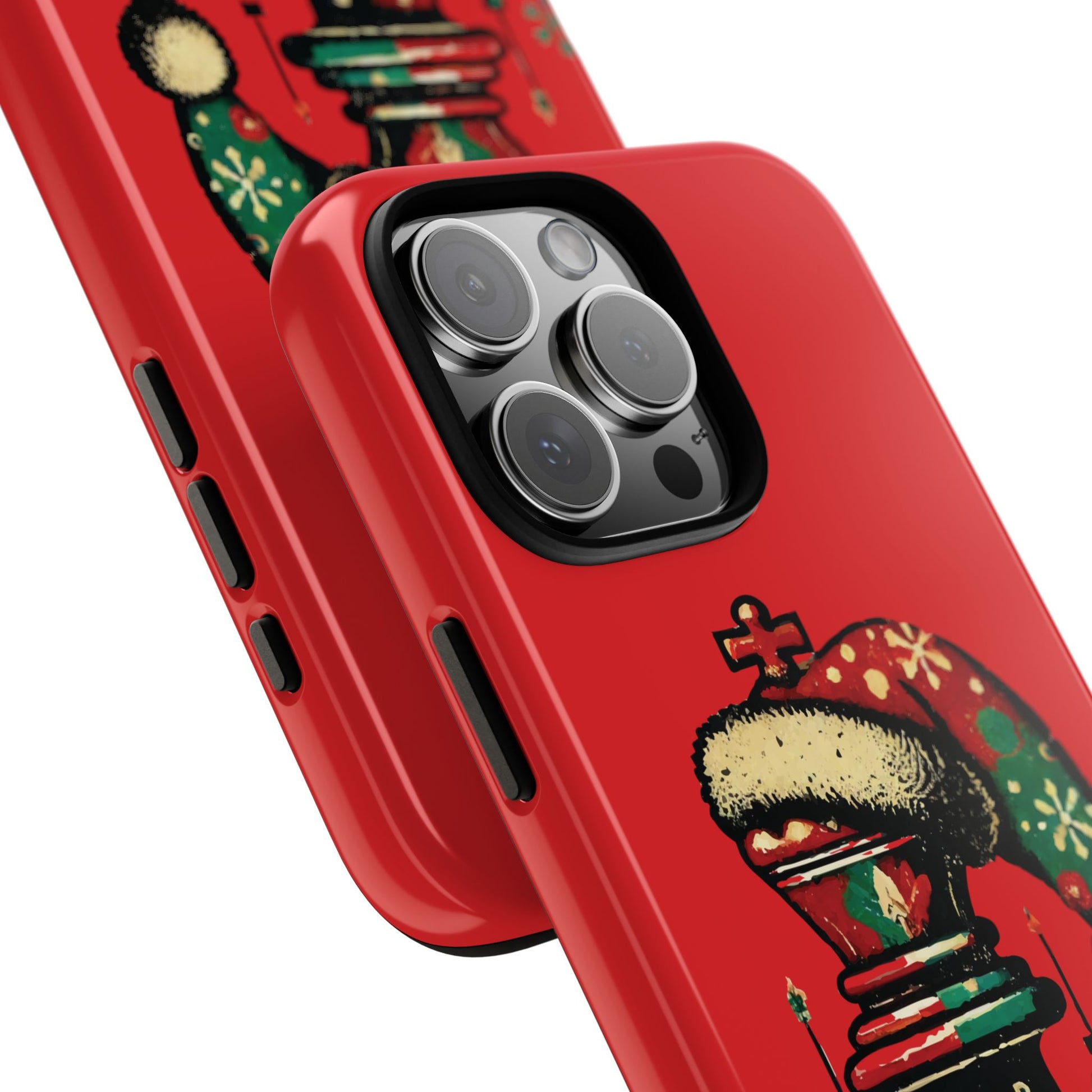 Funda Tough Case Rey Vintage – Protección y estilo navideño retro   Phone Case