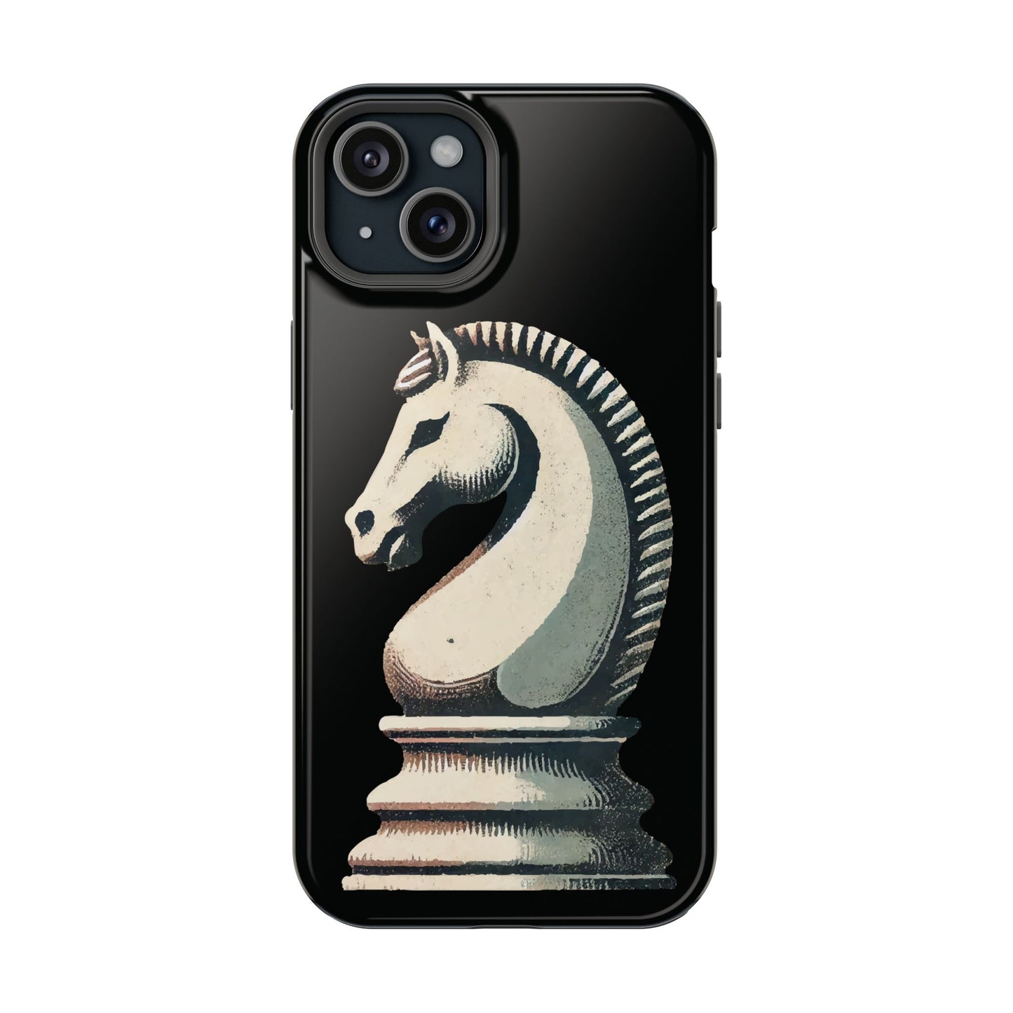 “Magnetic Tough Phone Case – Vintage Knight Design, Durable Protection”   Phone Case  27.00 iPhone-15-Plus-Glossy