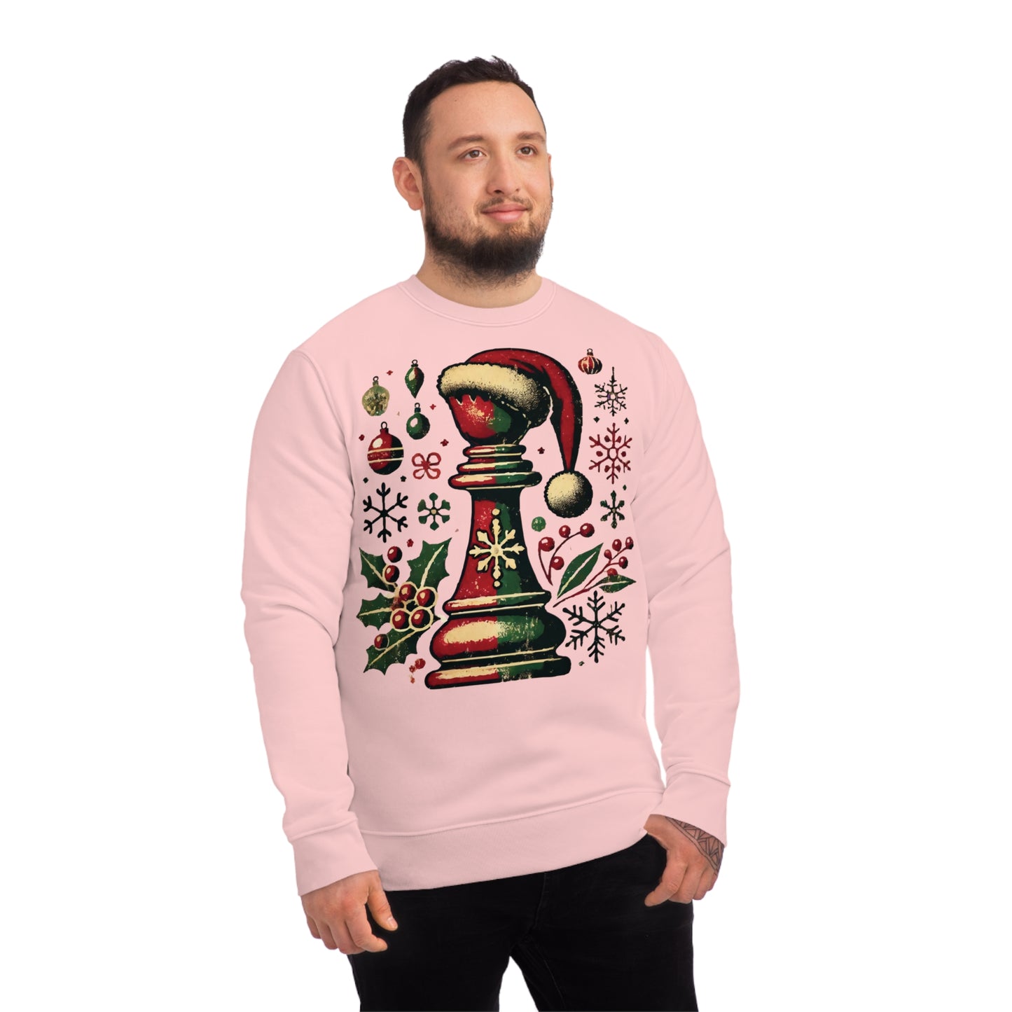 Sudadera Unisex Changer - Alfil Vintage Navideño, Elegancia y Comodidad   Sweatshirt