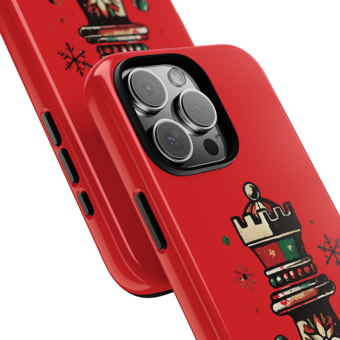 Funda Protectora para Móvil con Diseño de Torre de Ajedrez Vintage Navideño   Phone Case