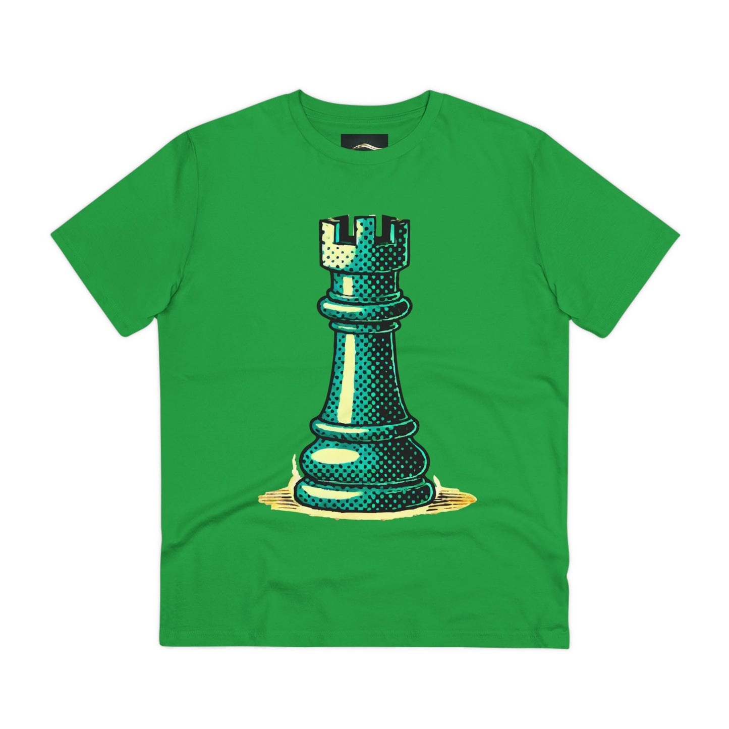 Chess Tower Organic cotton T-shirt   T-Shirt  39.00 Fresh-Green-2XL