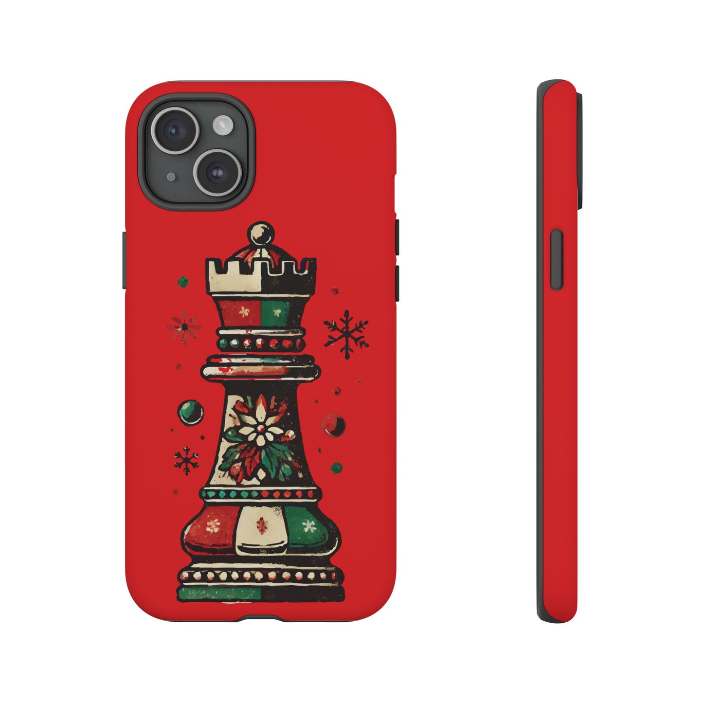 Funda Protectora para Móvil con Diseño de Torre de Ajedrez Vintage Navideño   Phone Case  24.00 iPhone-15-Plus-Matte