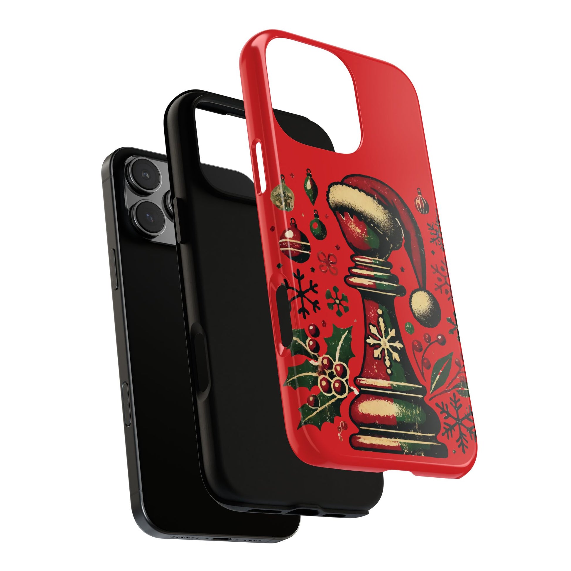 Fundas Tough para Móvil - Alfil Vintage Navideño, Doble Protección   Phone Case