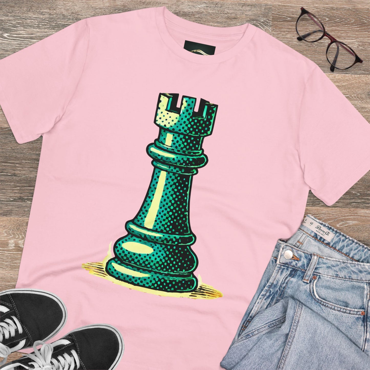 Chess Tower Organic cotton T-shirt   T-Shirt