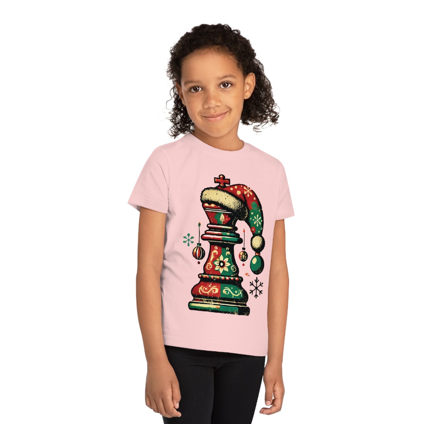 Camiseta Infantil de Navidad – Rey Ajedrez Vintage en Algodón Orgánico   Kids clothes