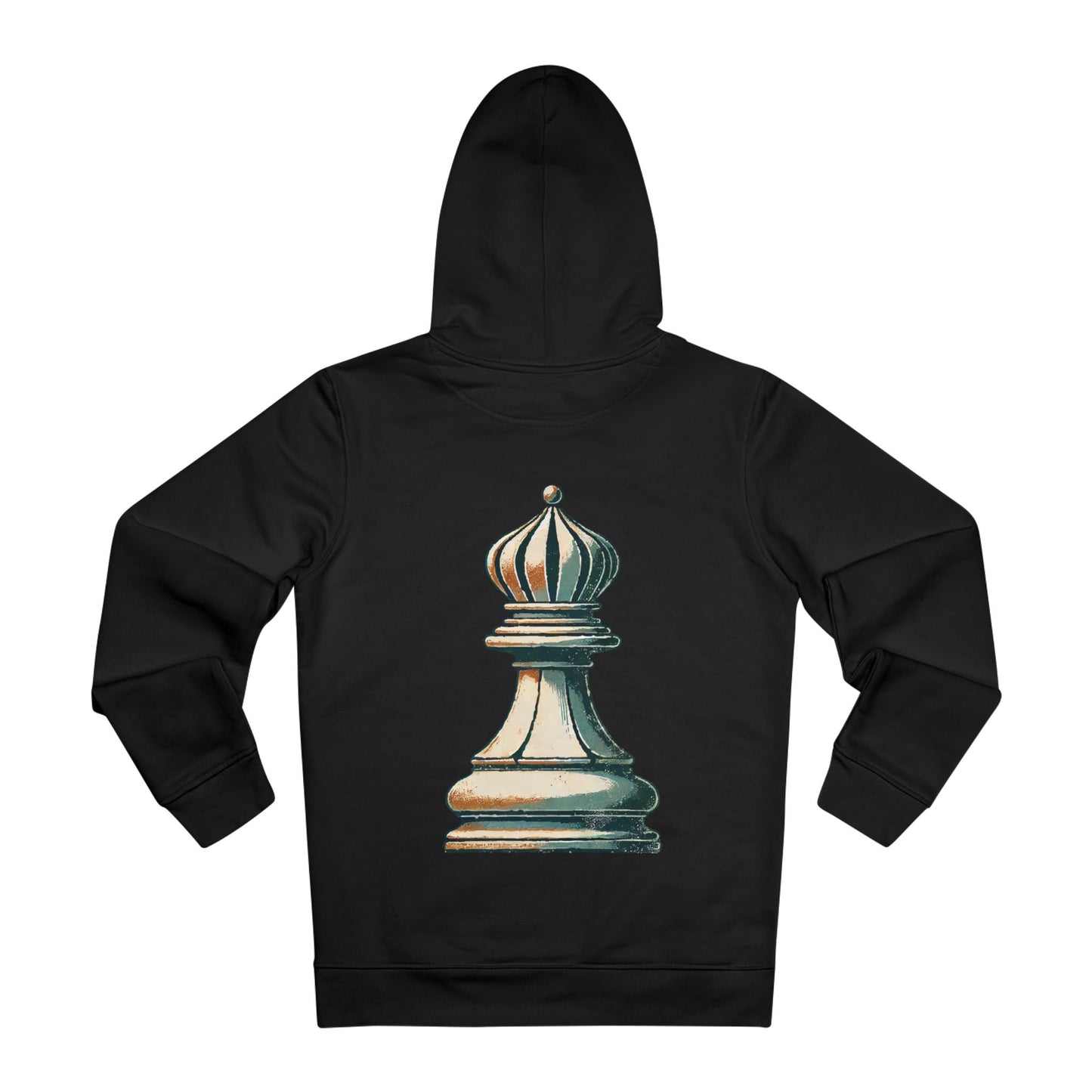 “Hoodie Unisex Alfil de Ajedrez – Algodón Orgánico y Estilo Vintage”   Hoodie  72.00 Black-5XL