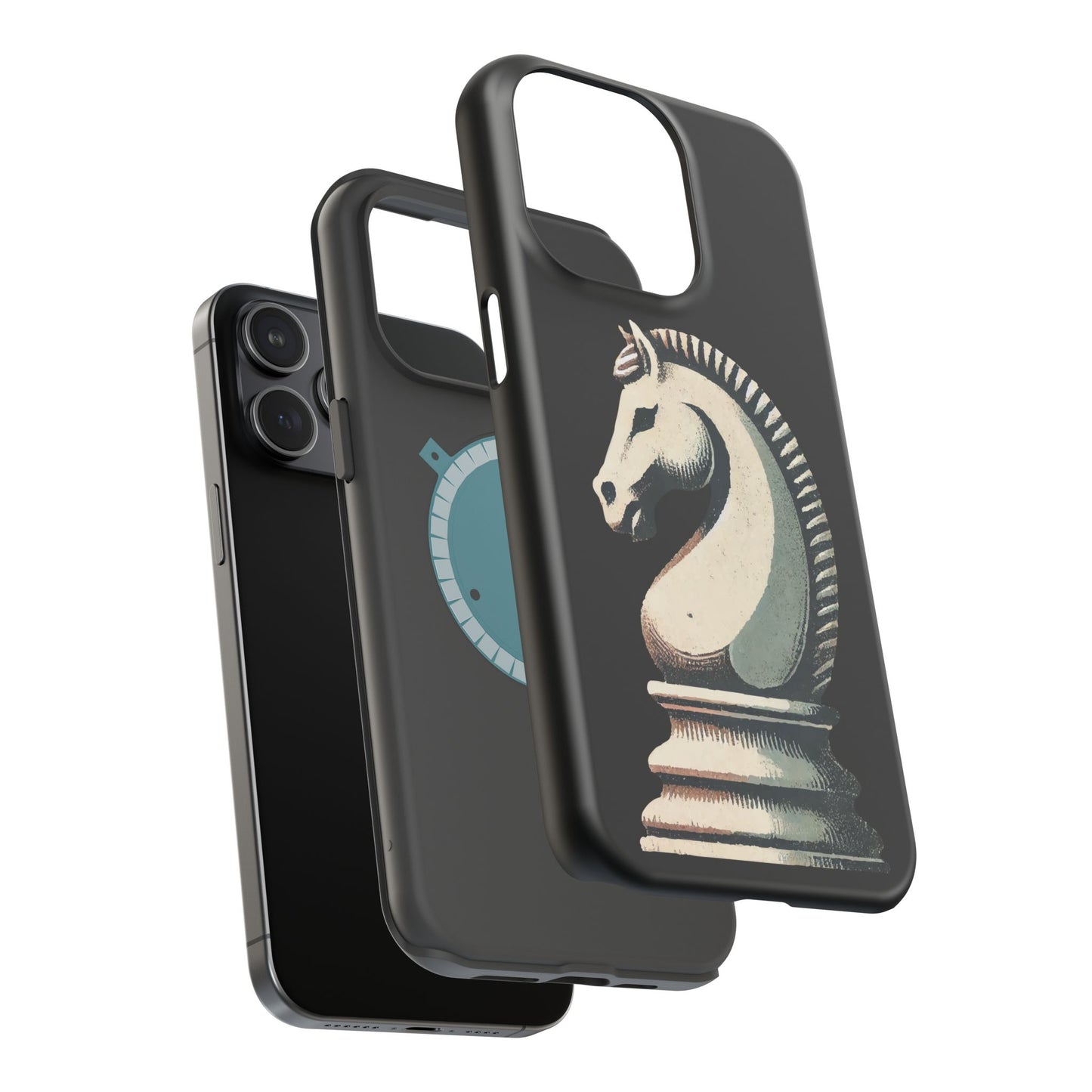 “Magnetic Tough Phone Case – Vintage Knight Design, Durable Protection”   Phone Case