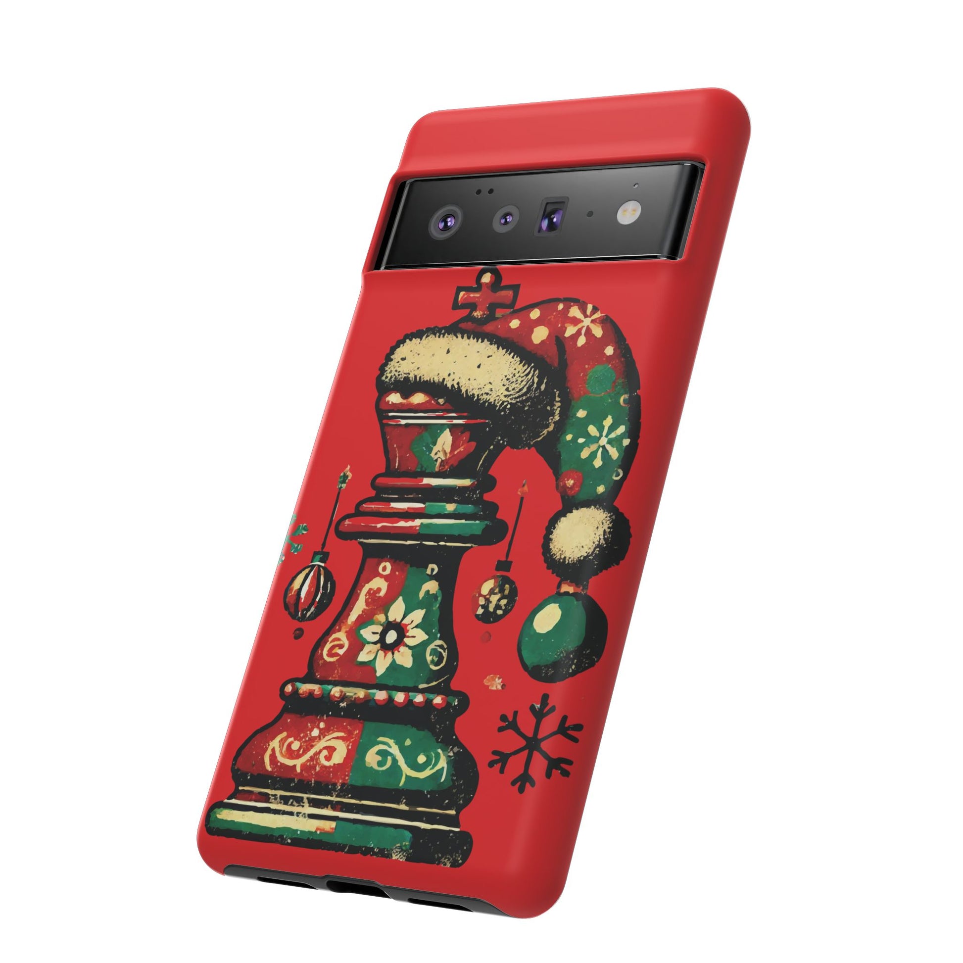 Funda Tough Case Rey Vintage – Protección y estilo navideño retro   Phone Case