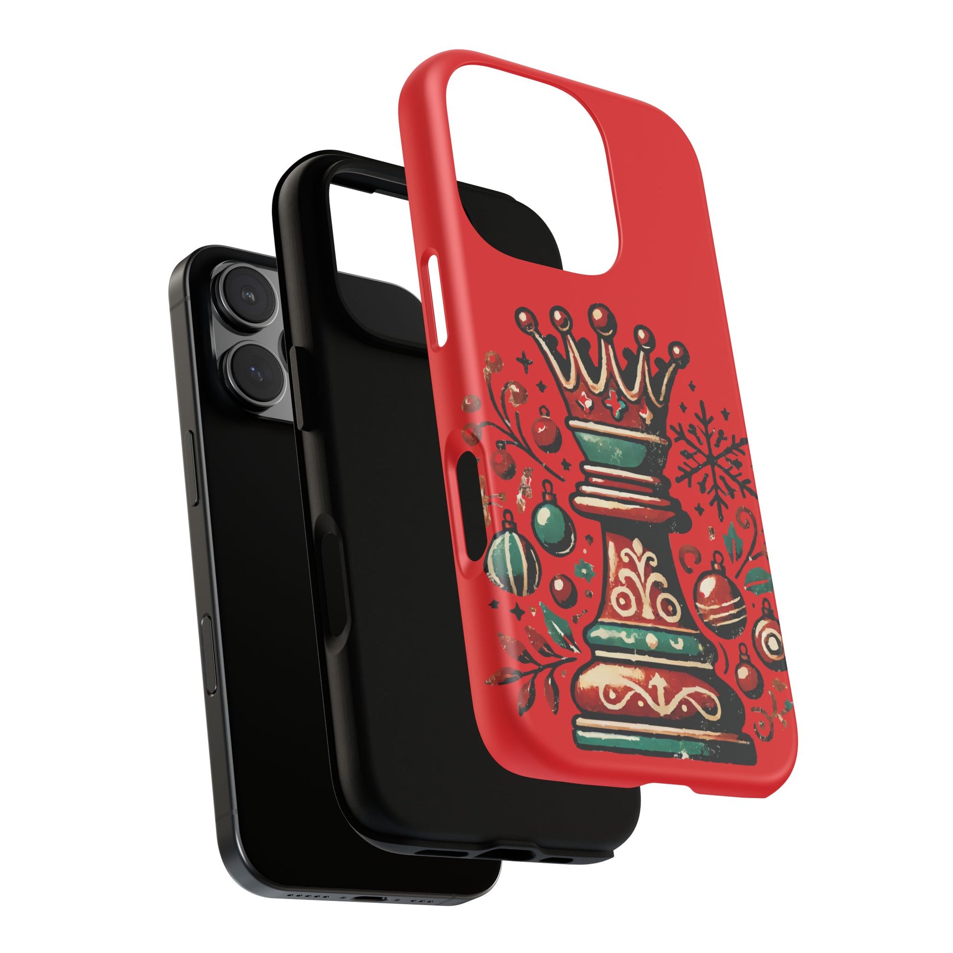 Funda Tough Case Reina Ajedrez Vintage Navideño – Protección y Estilo   Phone Case