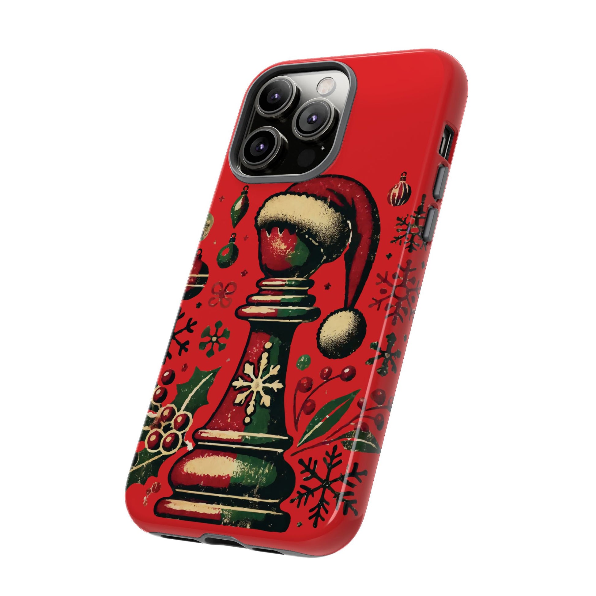 Fundas Tough para Móvil - Alfil Vintage Navideño, Doble Protección   Phone Case