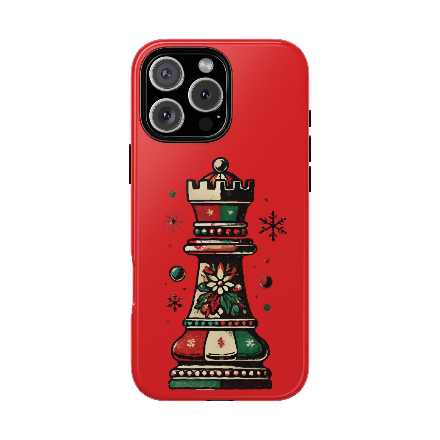 Funda Protectora para Móvil con Diseño de Torre de Ajedrez Vintage Navideño   Phone Case  24.00 iPhone-16-Pro-Max-Glossy