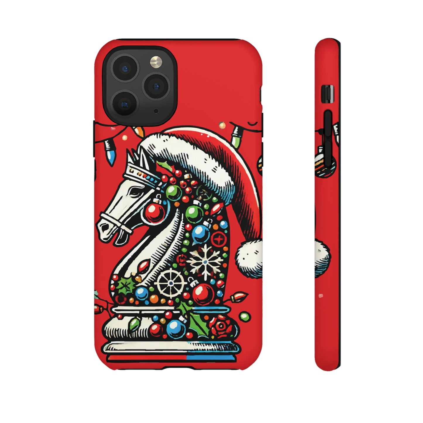 Funda Tough Navidad - Caballo Ajedrez Pop Art para iPhone, Samsung y Pixel   Phone Case