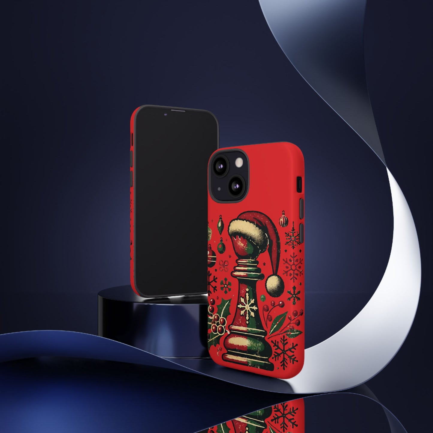 Fundas Tough para Móvil - Alfil Vintage Navideño, Doble Protección   Phone Case