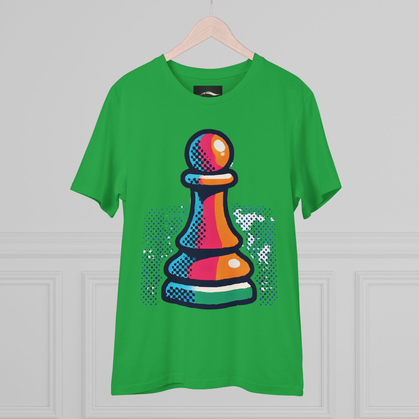 “Camiseta Unisex Peón de Ajedrez – Algodón Orgánico y Estilo Pop Art”   T-Shirt