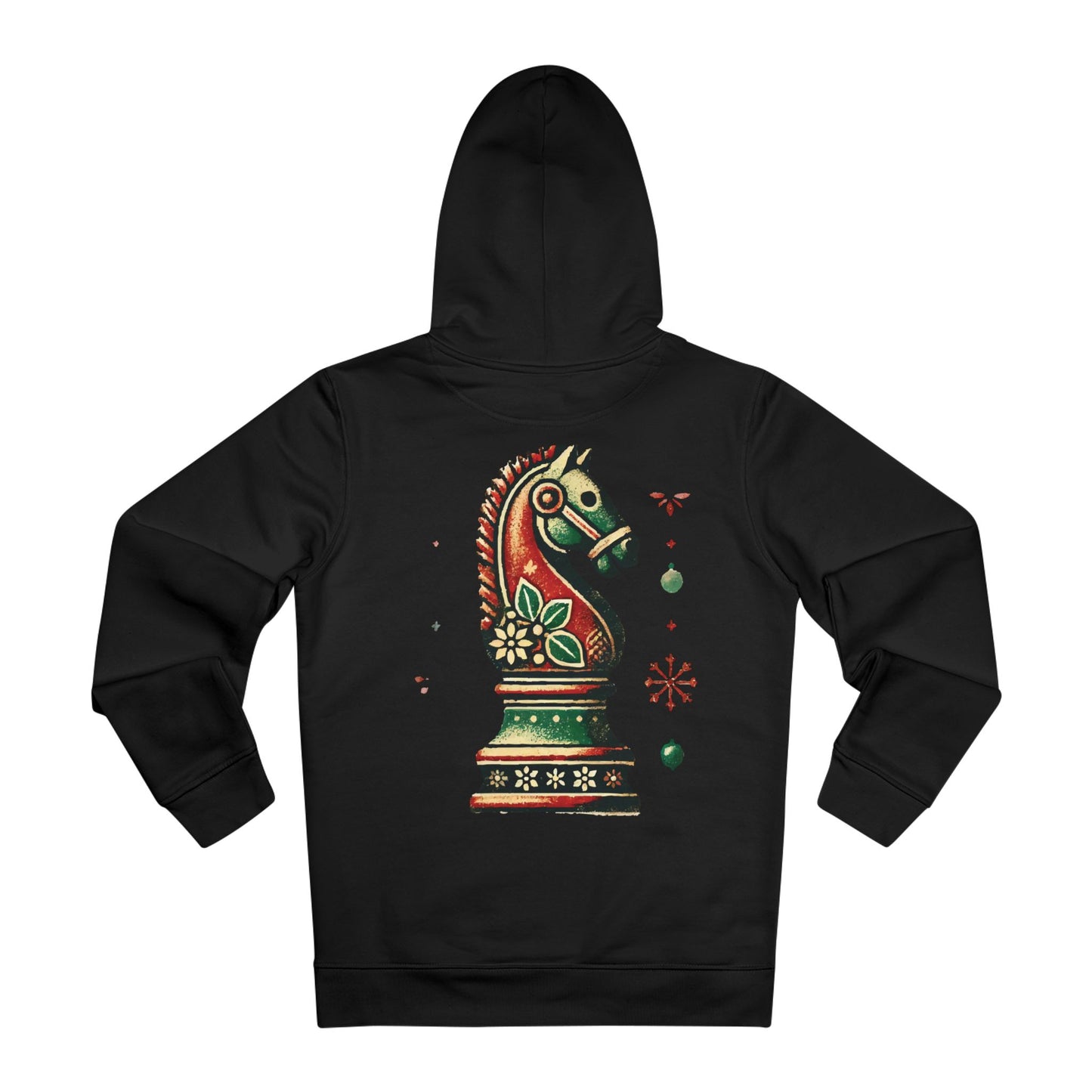 Sudadera Unisex con Capucha - Diseño Caballo Vintage Navideño   Hoodie  72.00 Black-5XL