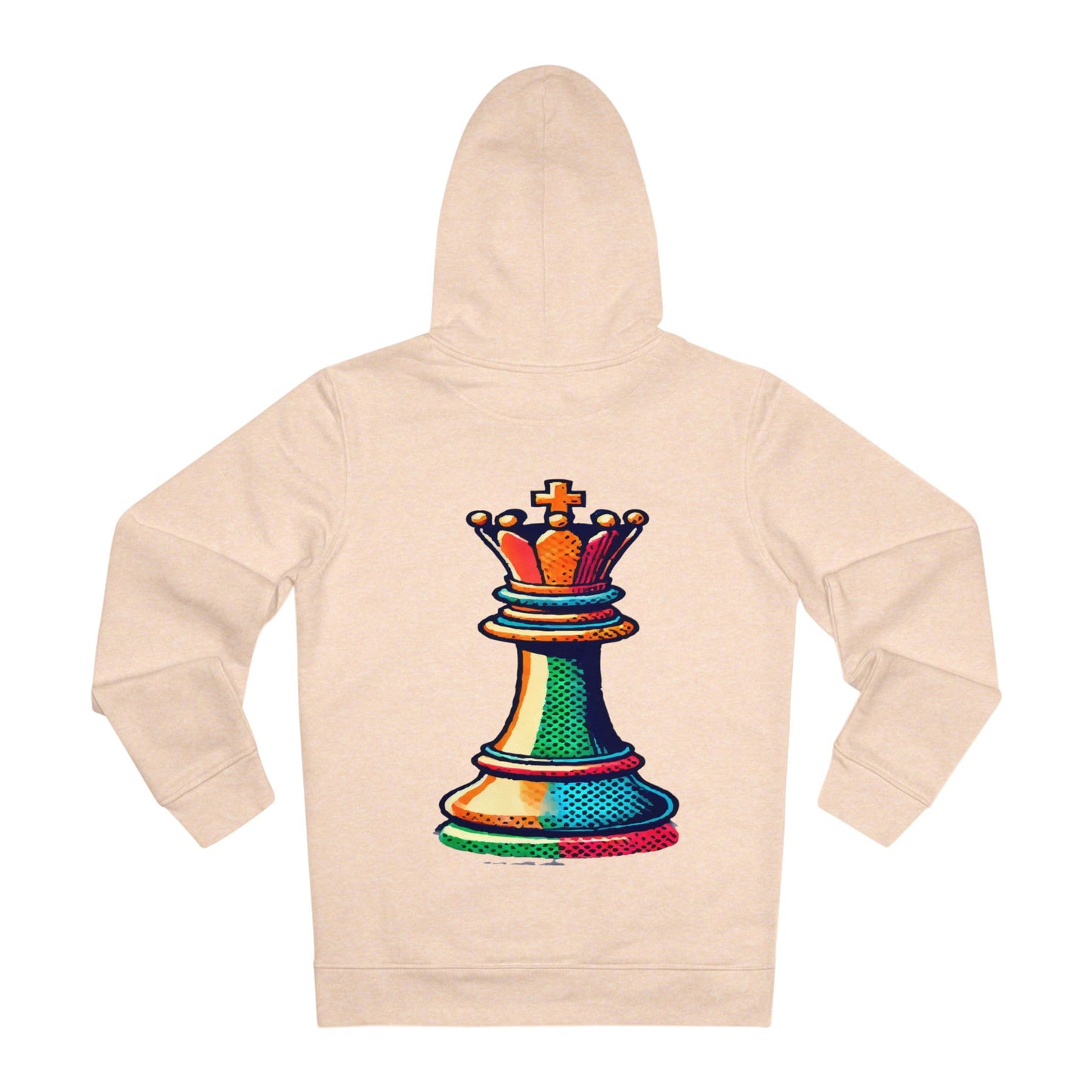 “Hoodie Unisex Rey de Ajedrez – Diseño Pop Art y Comodidad Total”   Hoodie  72.00 Heather-Rainbow-3XL