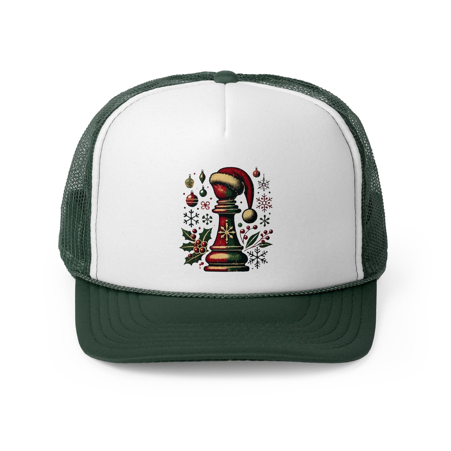 Gorra Trucker Alfil Vintage Navideña - Estilo y Comodidad Atemporal   Hats  24.00 Dark-Green-One-size