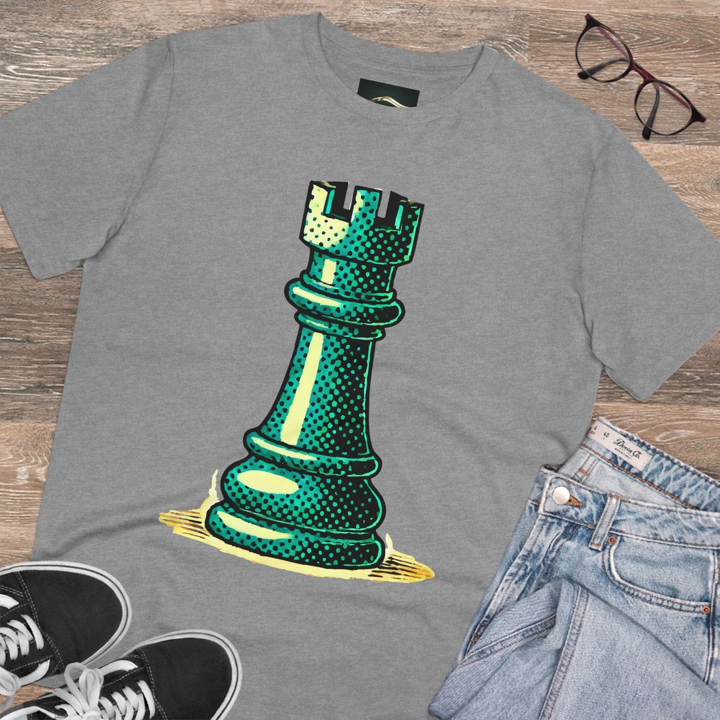 Chess Tower Organic cotton T-shirt   T-Shirt