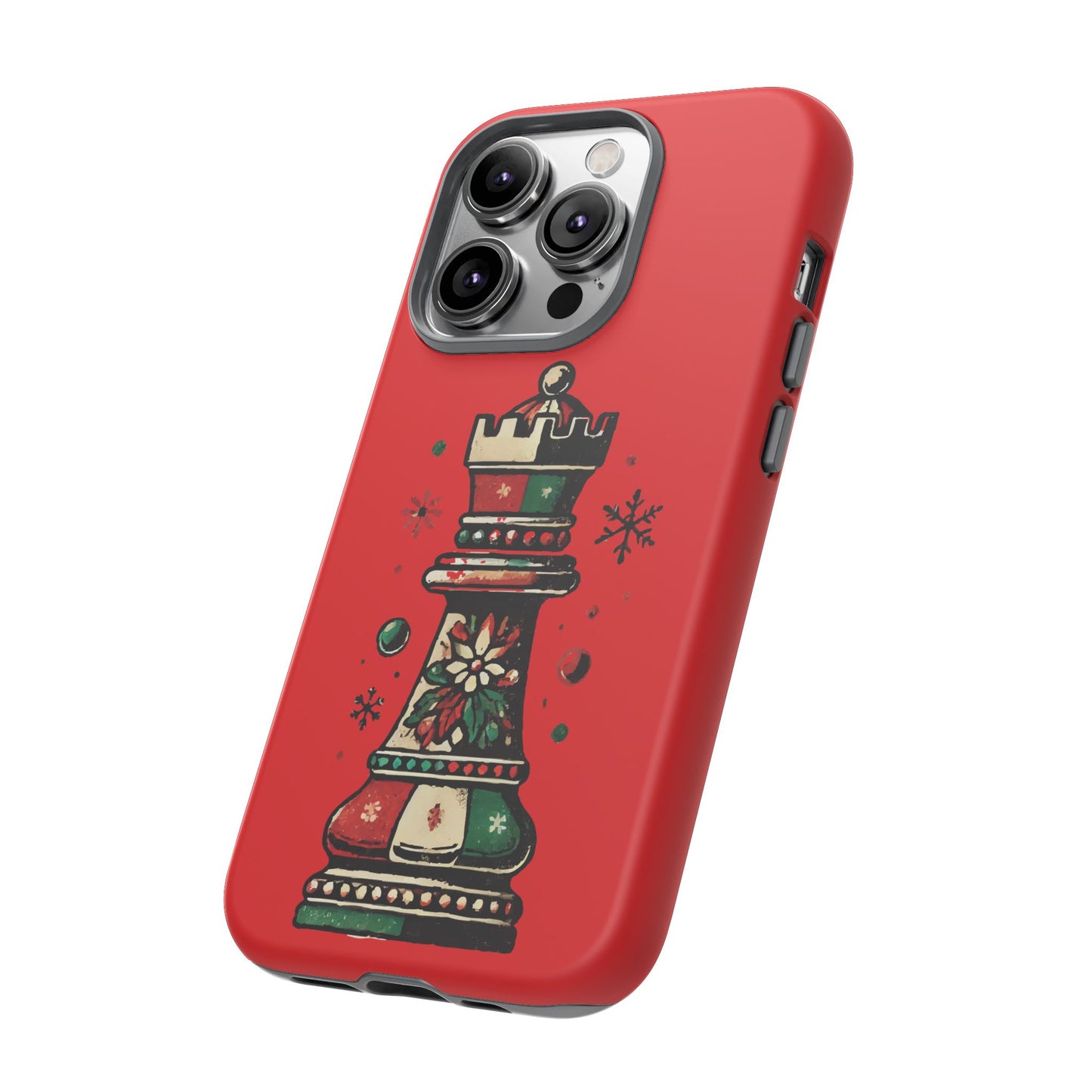 Funda Protectora para Móvil con Diseño de Torre de Ajedrez Vintage Navideño   Phone Case