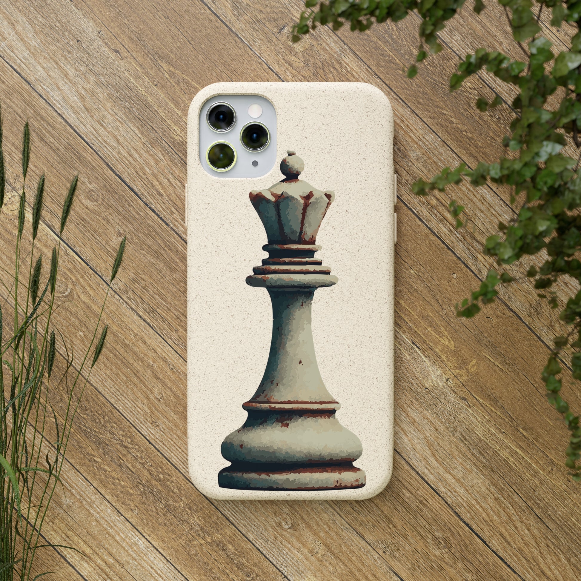 “Funda Biodegradable Reina de Ajedrez – Estilo Retro y Sostenible”   Phone Case