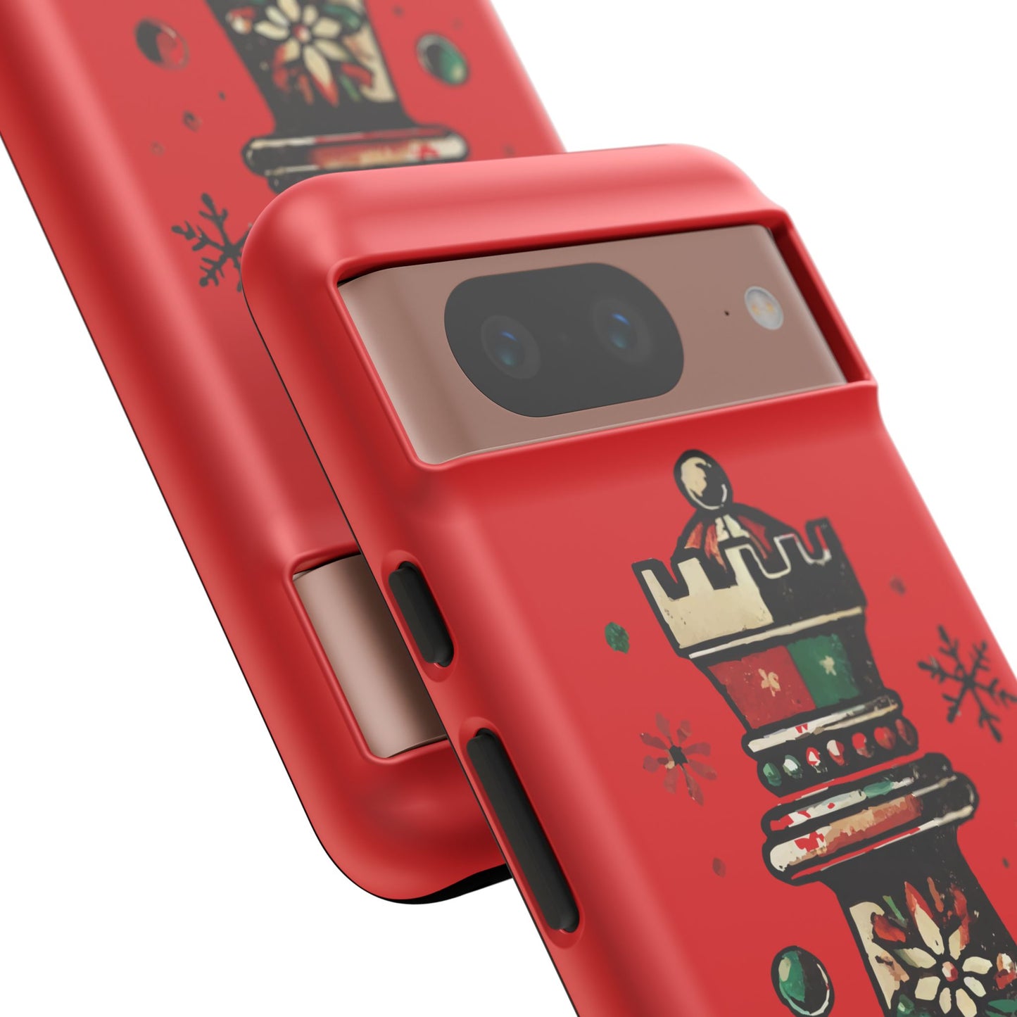 Funda Protectora para Móvil con Diseño de Torre de Ajedrez Vintage Navideño   Phone Case