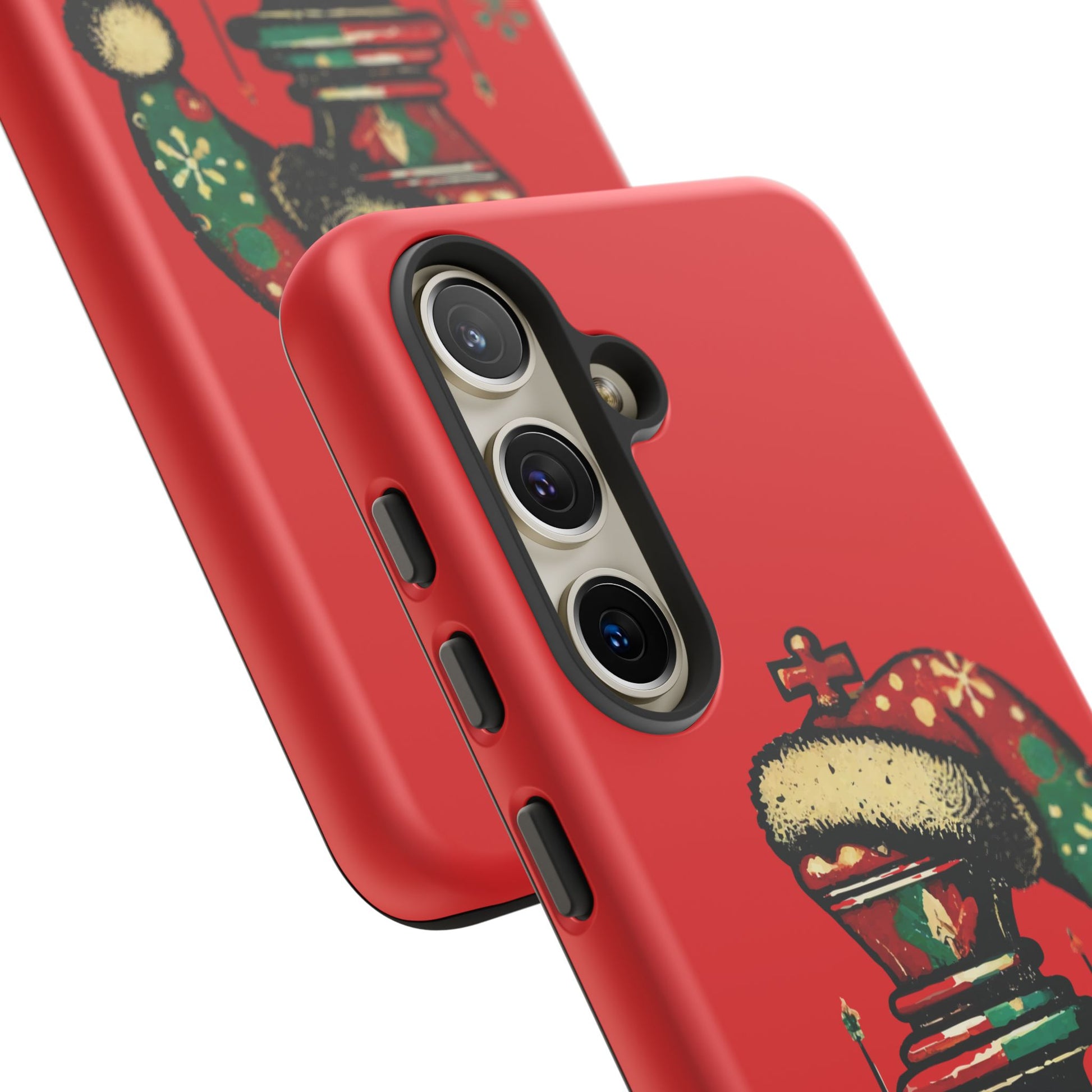 Funda Tough Case Rey Vintage – Protección y estilo navideño retro   Phone Case