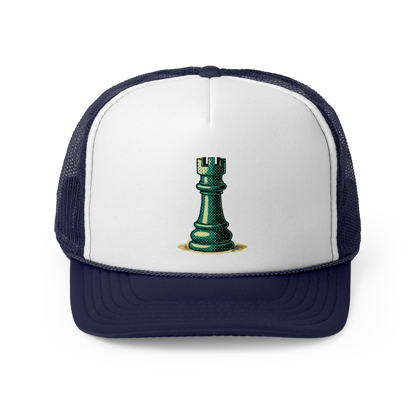 Chess Tower Pop Art Trucker Cap   Hats  27.00 Navy-One-size