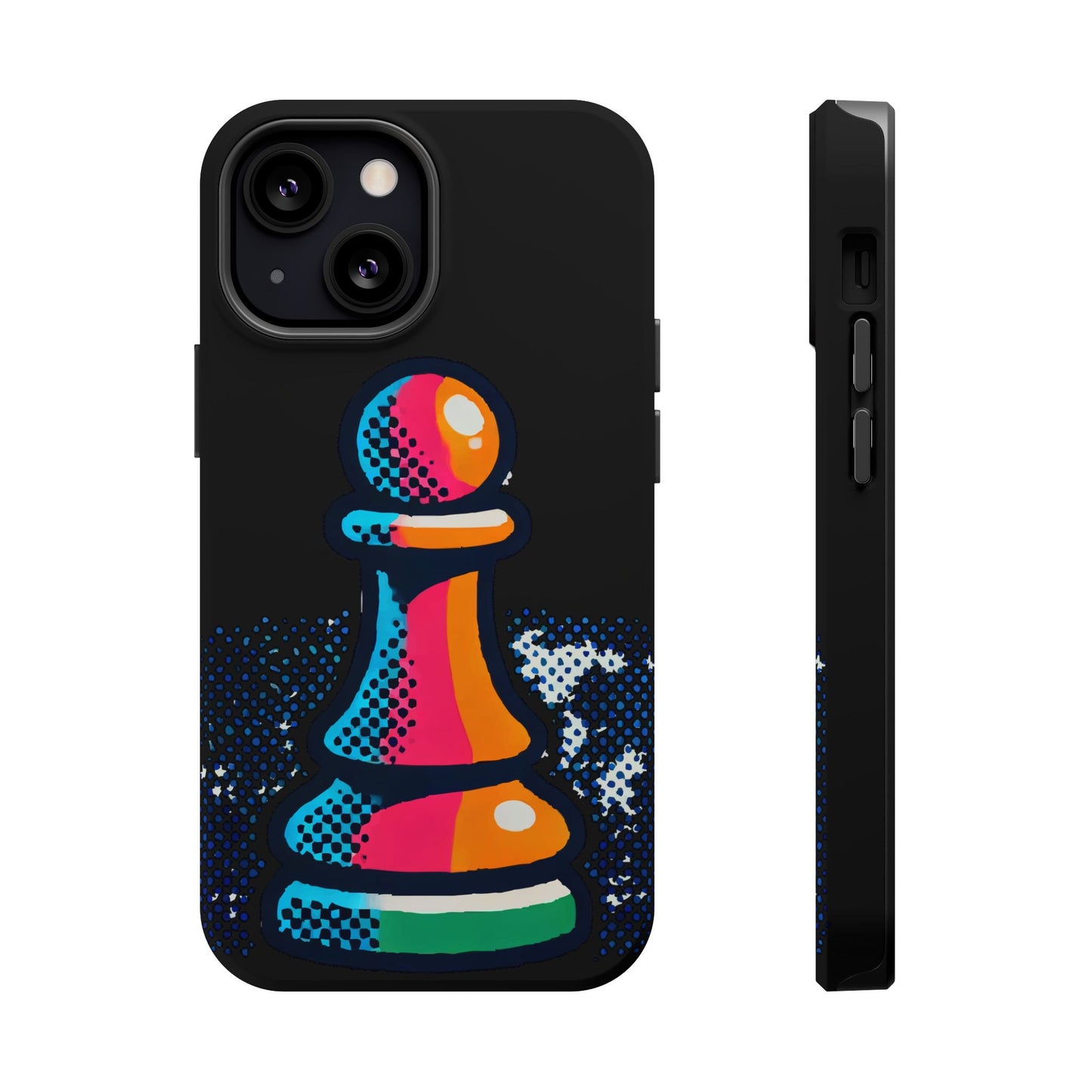 “Funda Magnética Peón de Ajedrez – Protección Robusta y Arte Abstracto”   Phone Case  27.00 iPhone-13-Mini-Matte