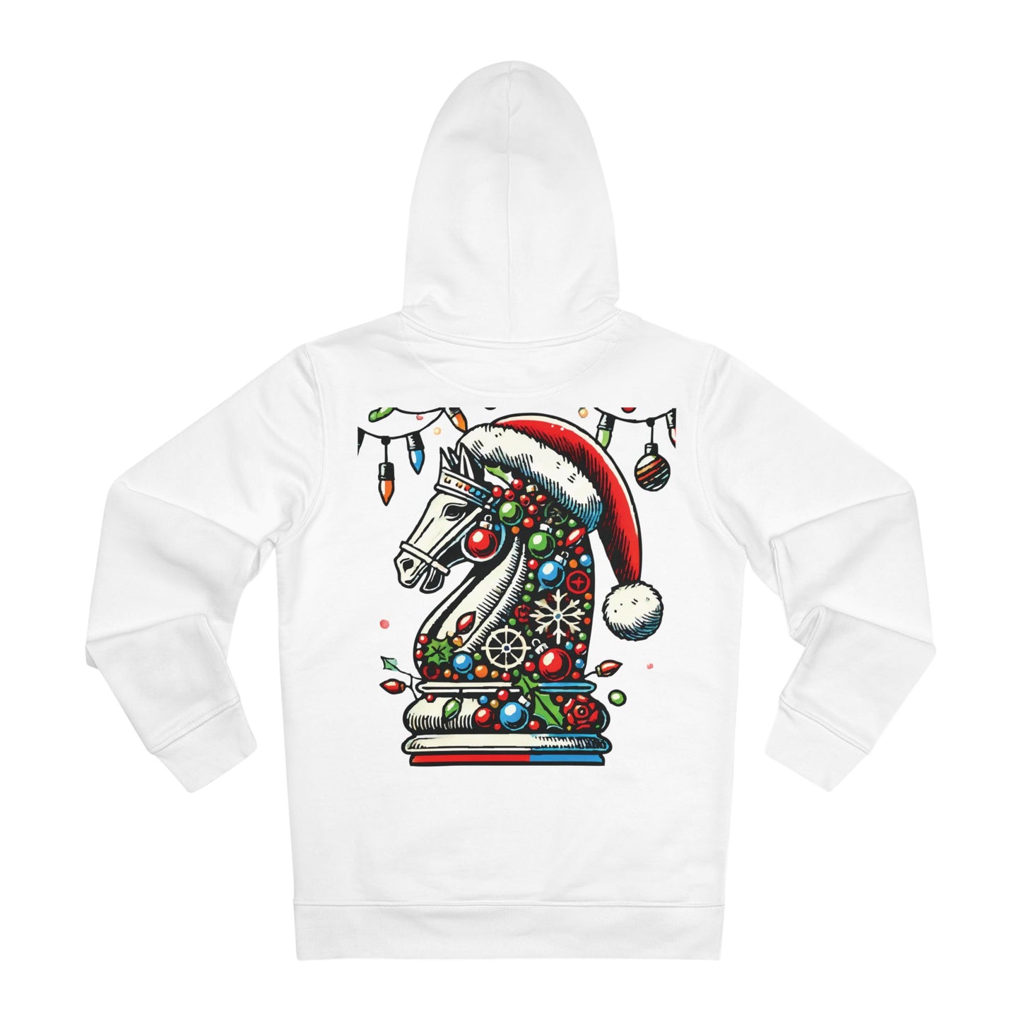 Sudadera Navideña Unisex con Capucha - Cómoda y Sostenible para el Frío   Hoodie  72.00 White-5XL