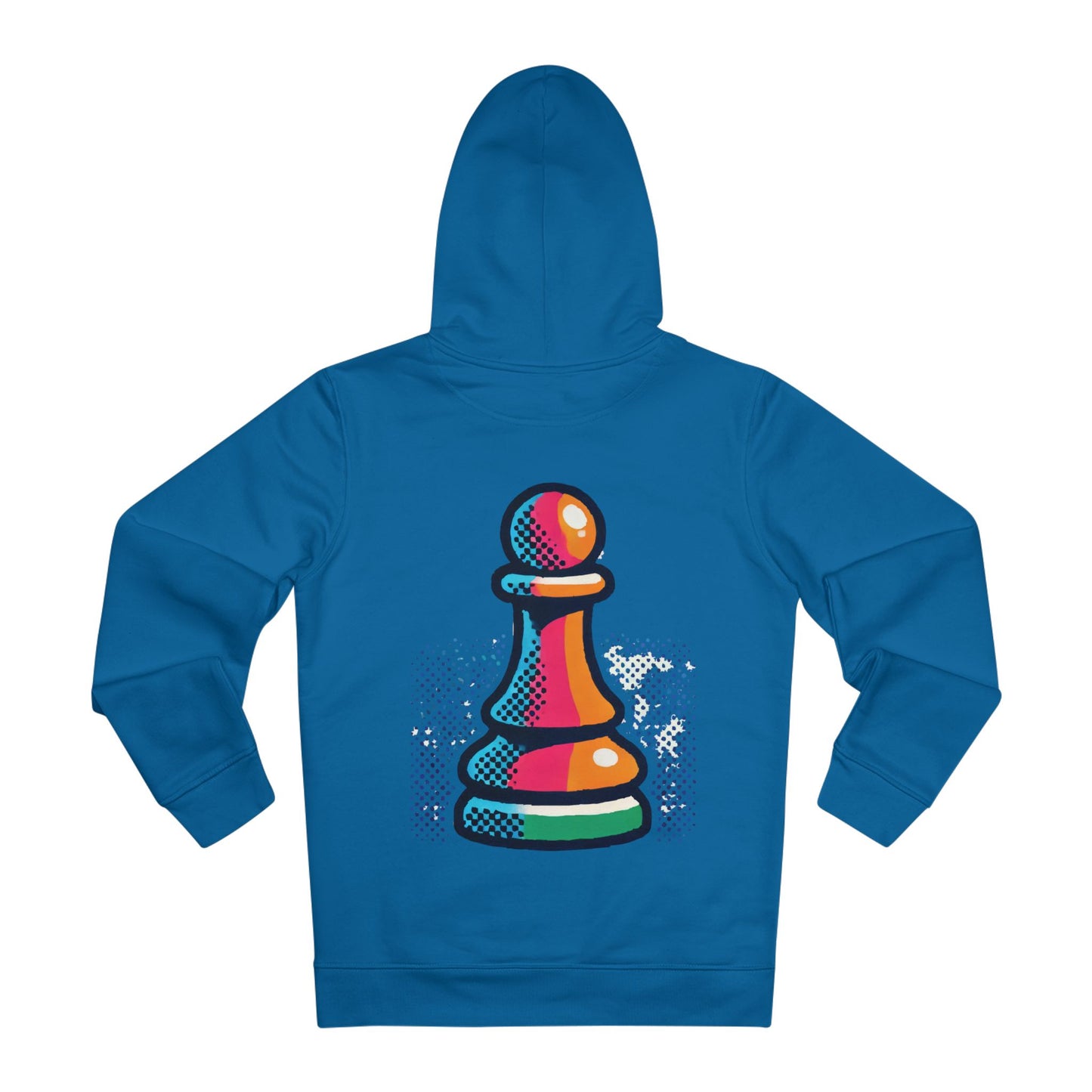 “Hoodie Unisex Peón de Ajedrez – Algodón Orgánico y Estilo Pop Art”   Hoodie  72.00 Royal-Blue-3XL