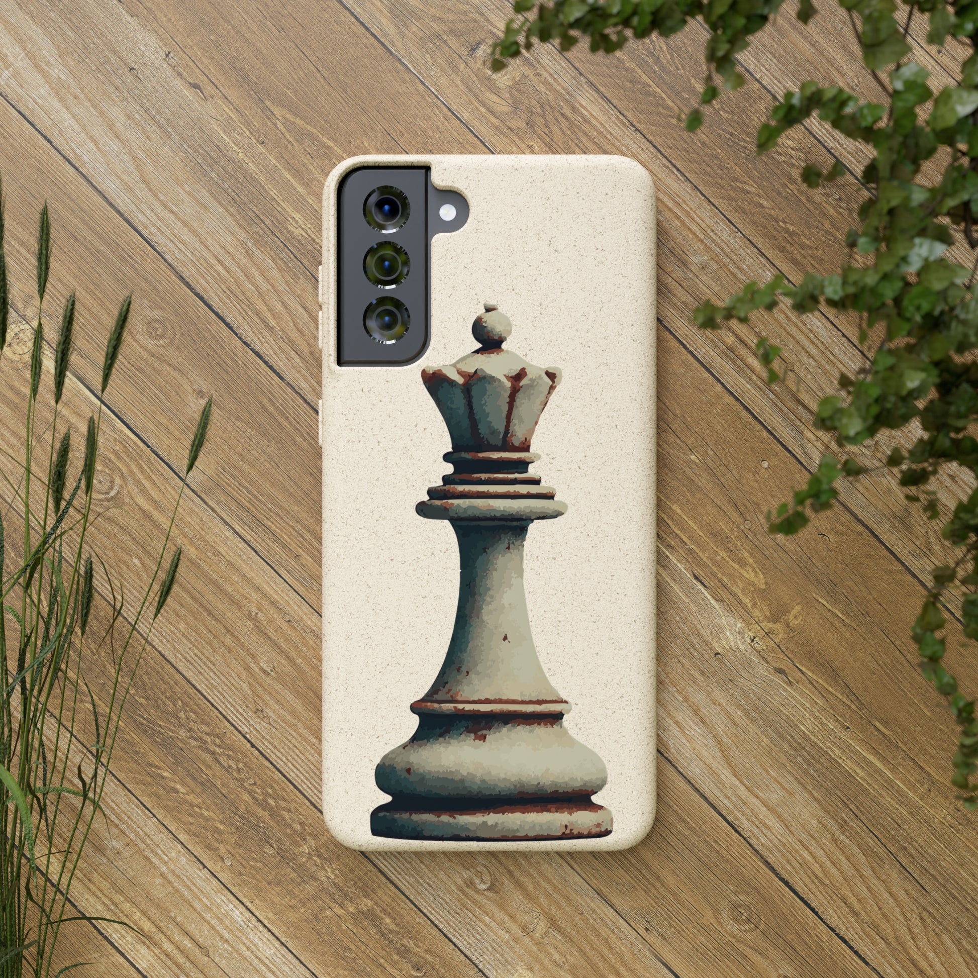 “Funda Biodegradable Reina de Ajedrez – Estilo Retro y Sostenible”   Phone Case