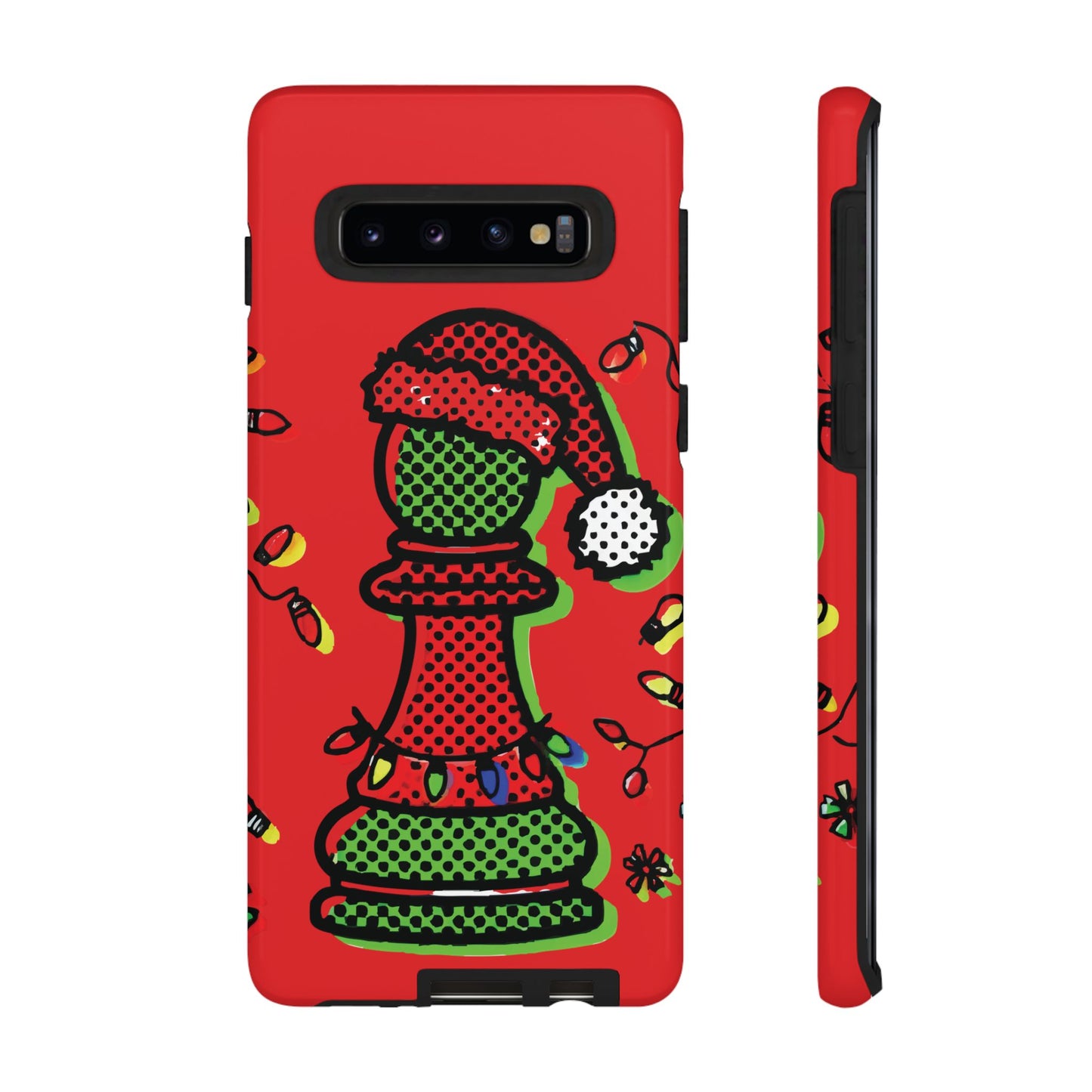 Funda Tough Peón de Ajedrez Navideño Pop Art – iPhone, Samsung y Pixel   Phone Case  24.00 Samsung-Galaxy-S10-Glossy