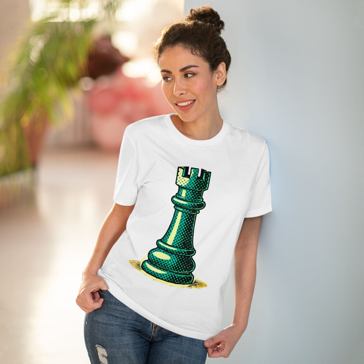 Chess Tower Organic cotton T-shirt   T-Shirt